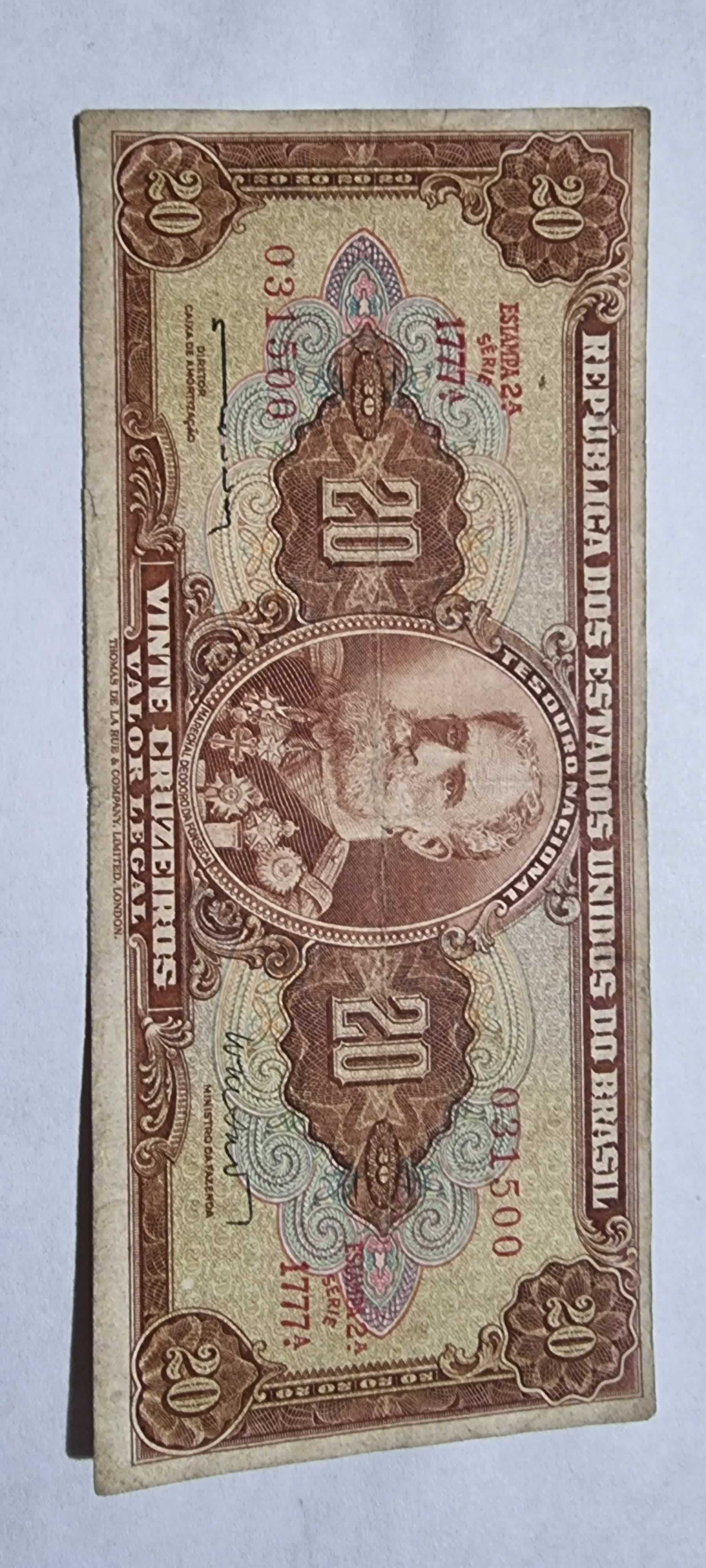Anverso de 20 Cruzeiros, ND (1961-63)