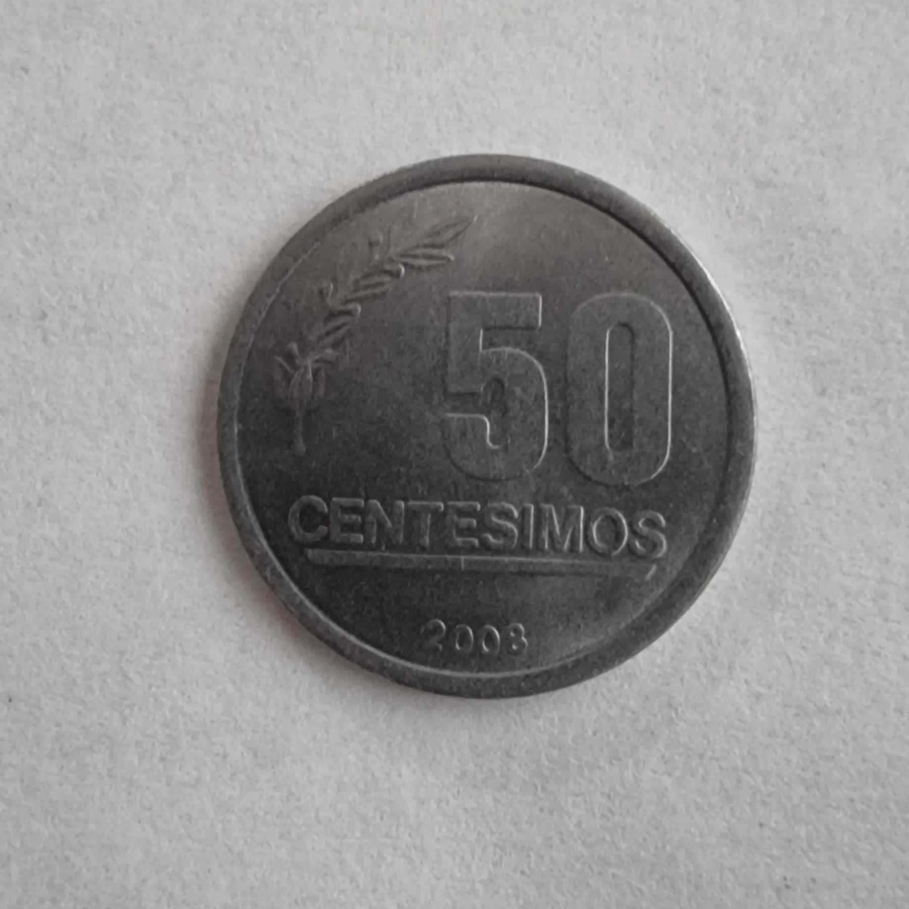 Reverso de 50 Centésimos, 2008 (k)