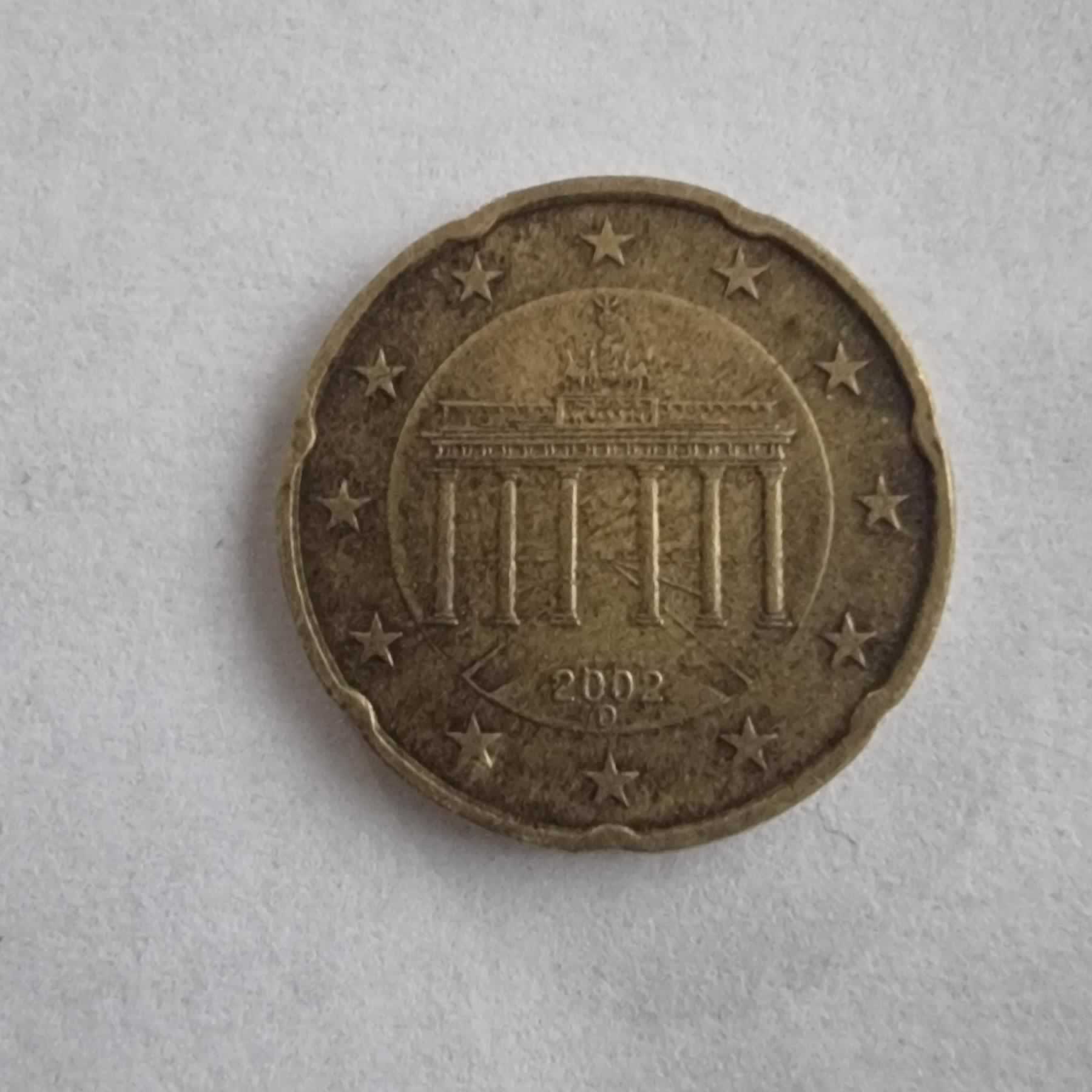 Anverso de 20 Cents, 2002 D