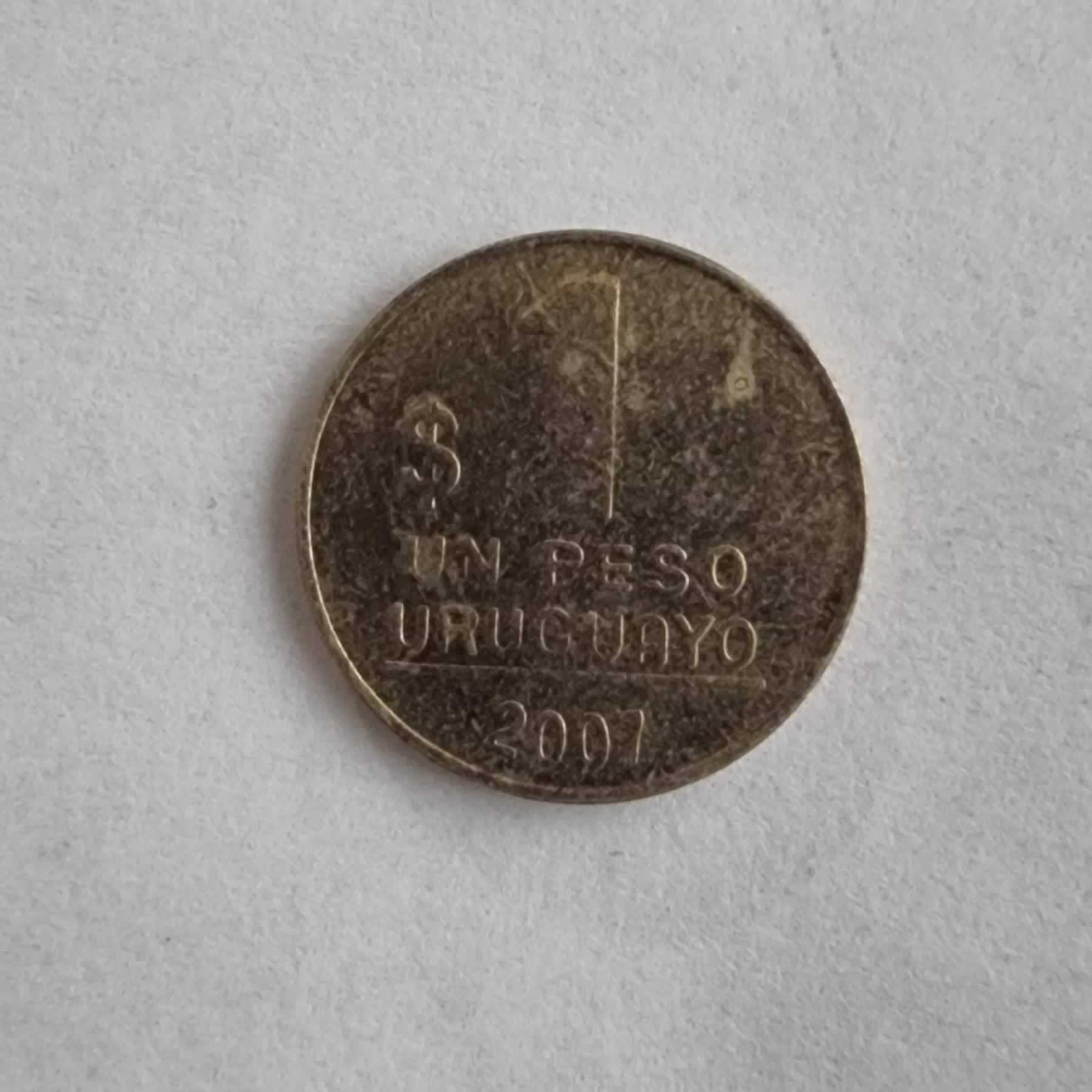 Reverso de 1 Peso Uruguayo, 2007 So
