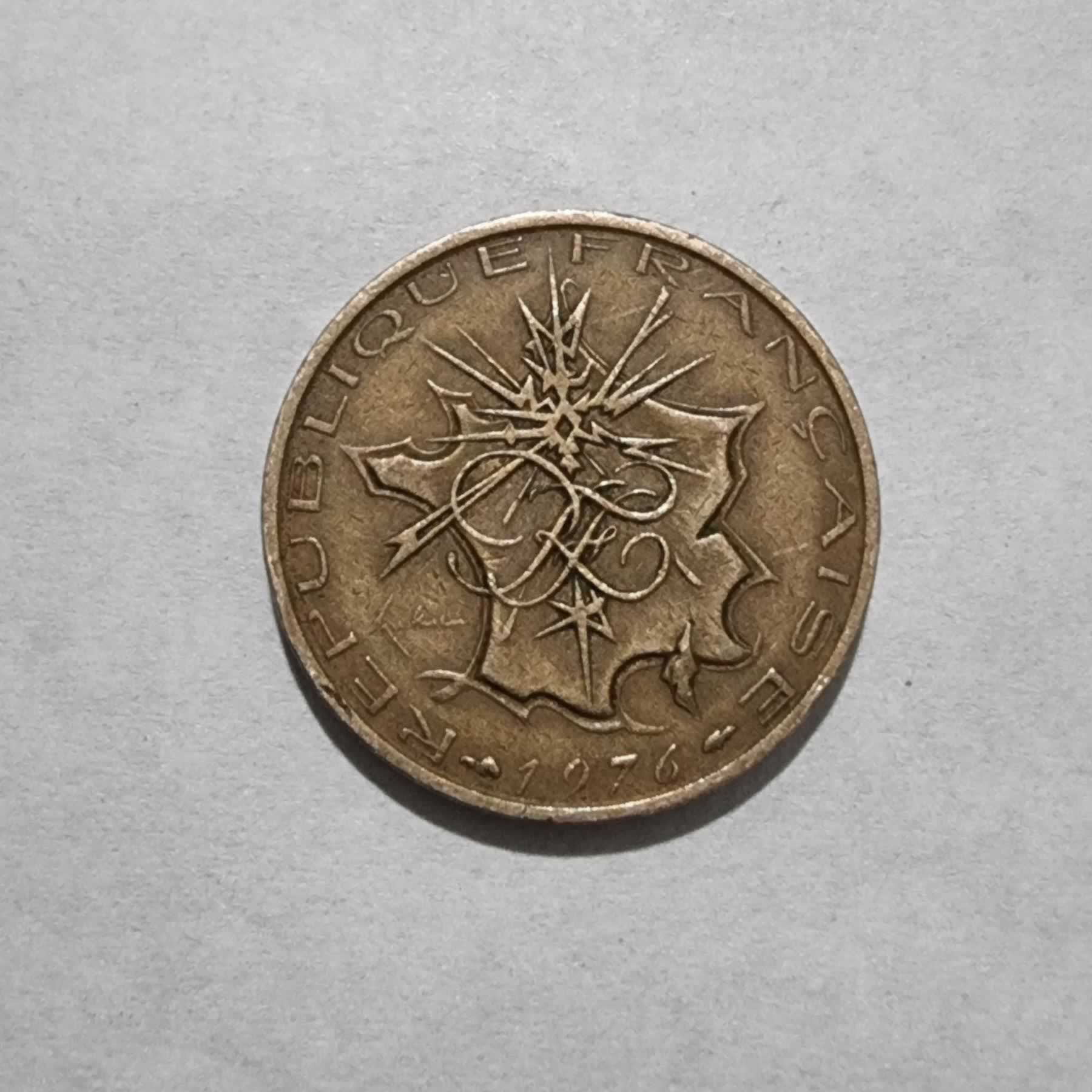 Anverso de 10 Francs, 1976