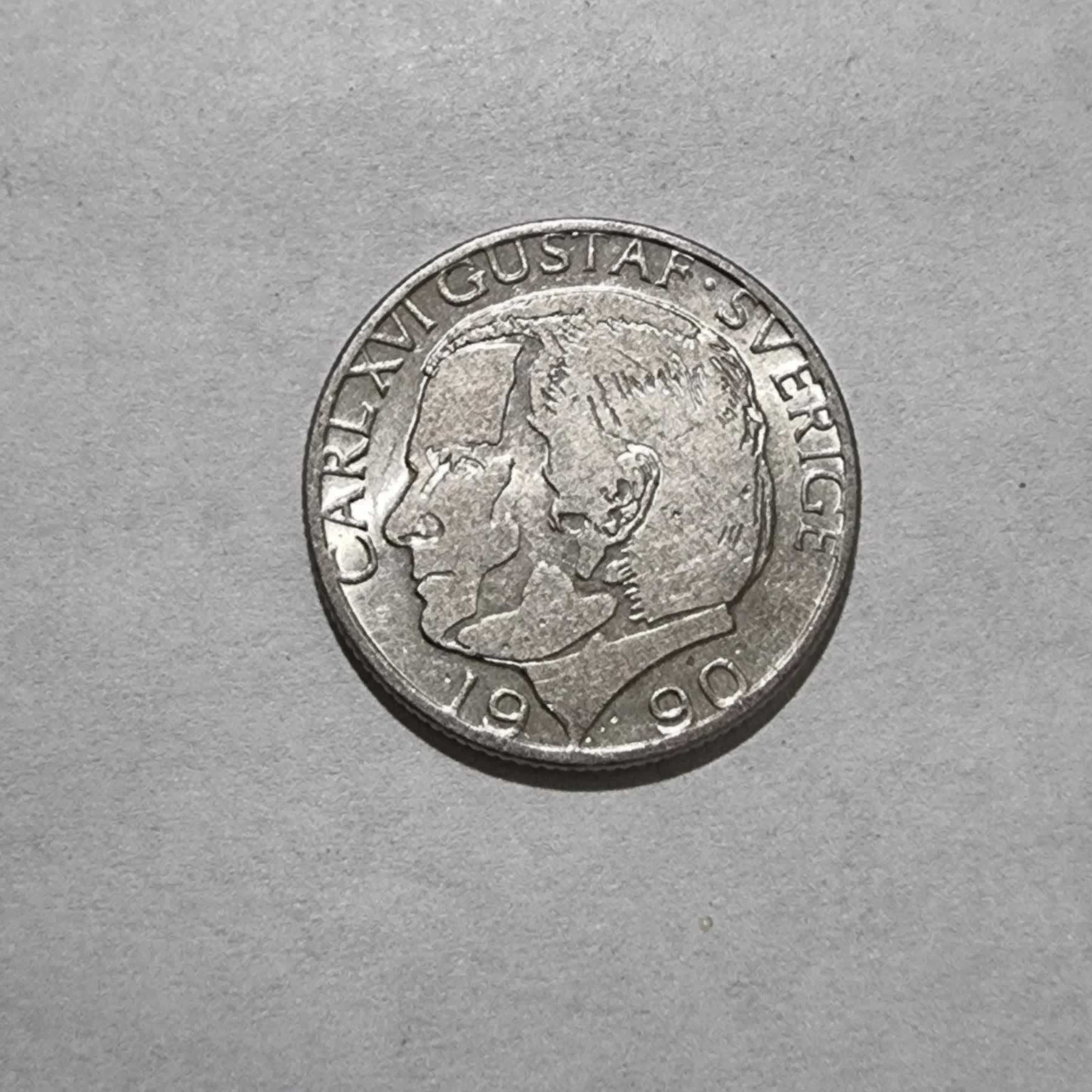 Anverso de 1 Corona, 1990 D