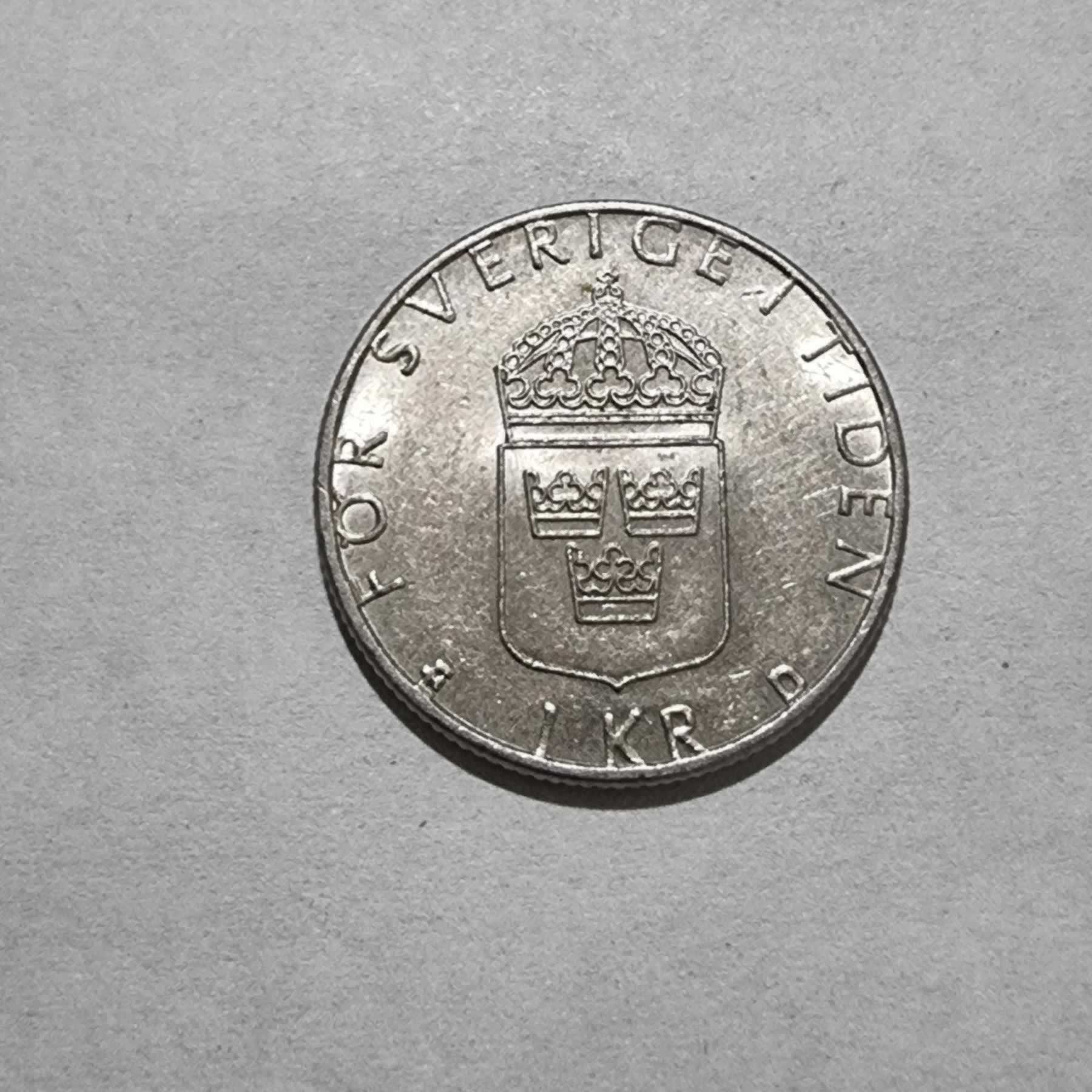Reverso de 1 Corona, 1990 D