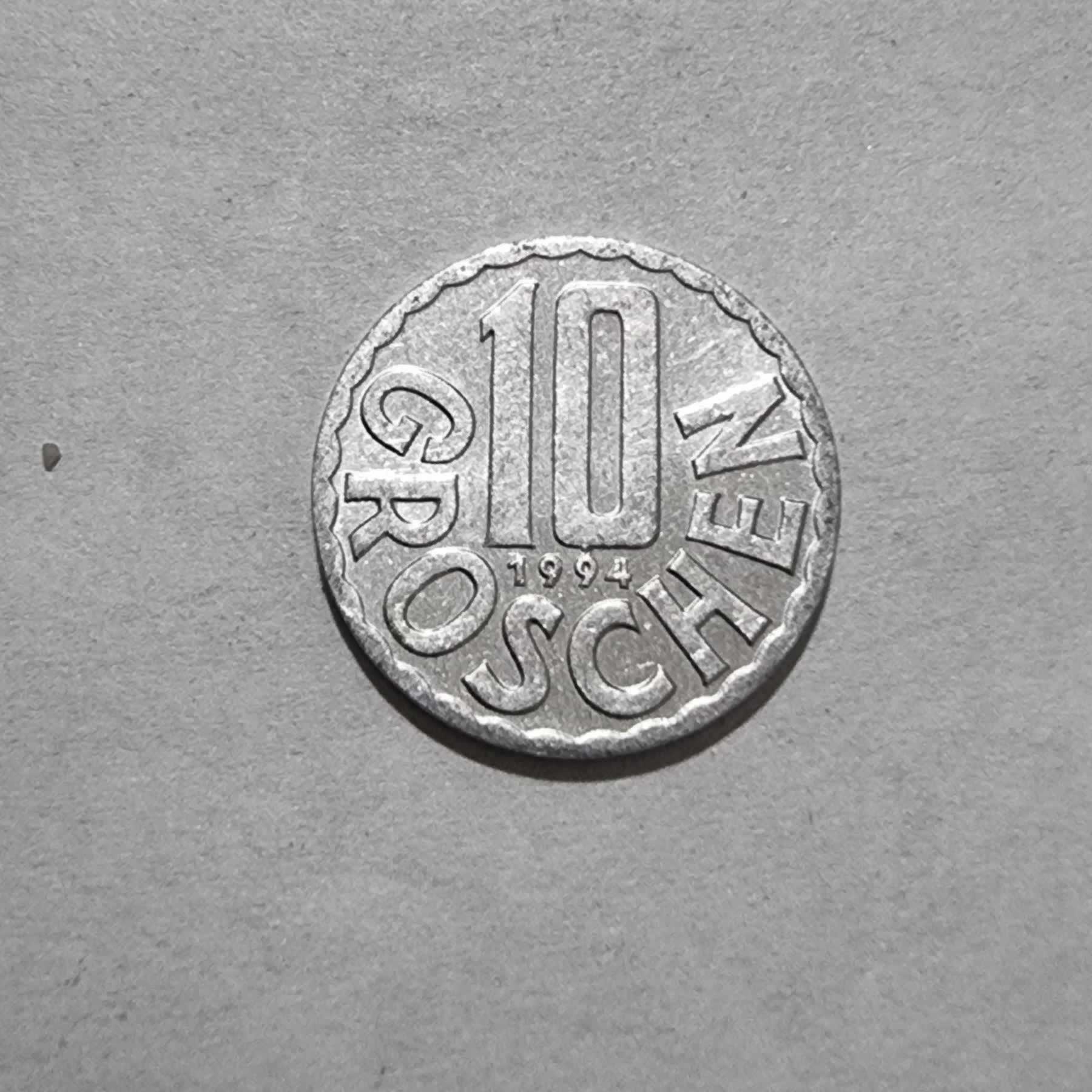 Reverso de 10 Groschen, 1994
