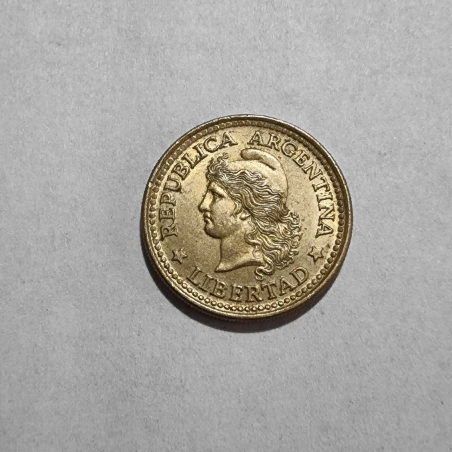 Anverso de 50 Centavos, 1972, Argentina