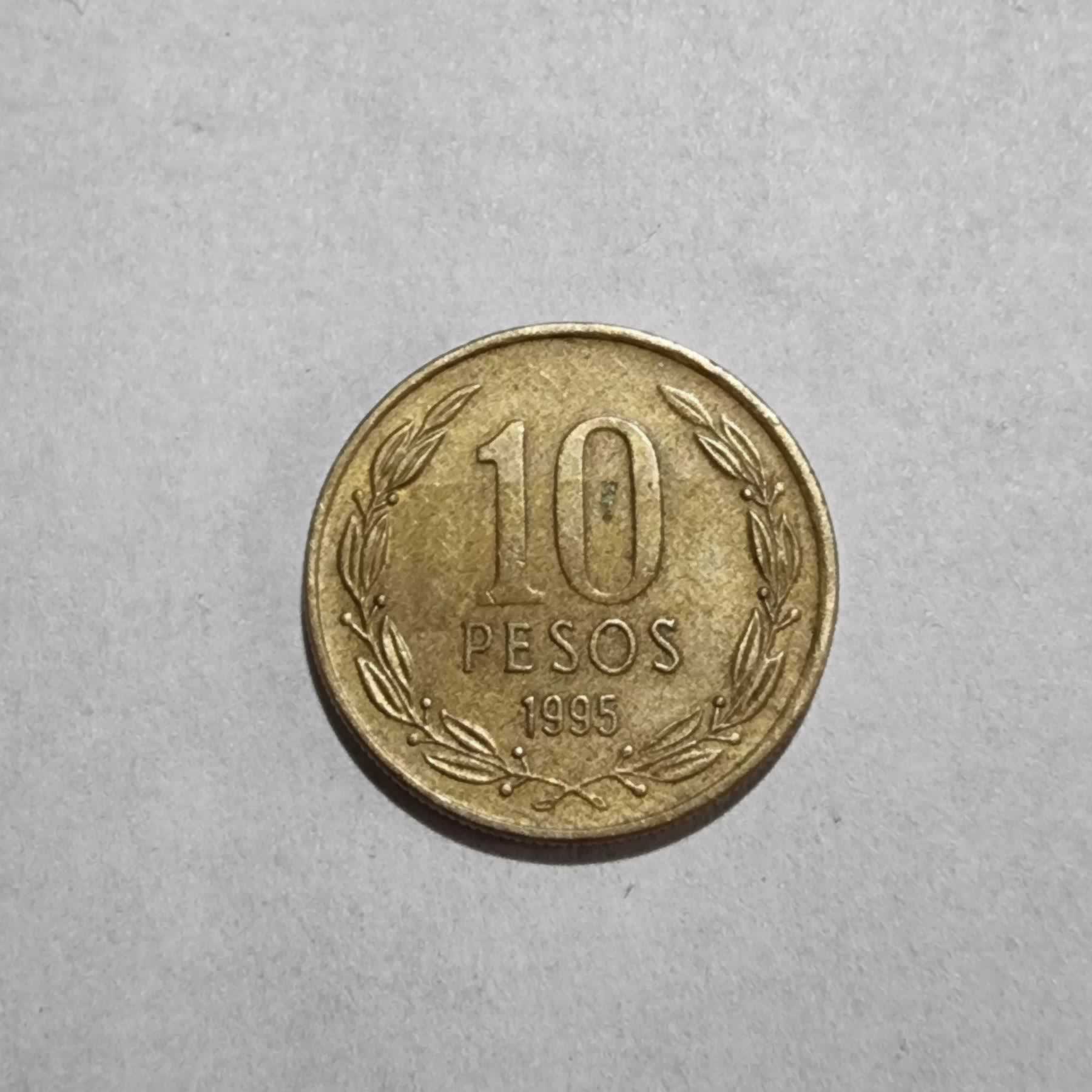 Reverso de 10 Pesos, 1995 So
