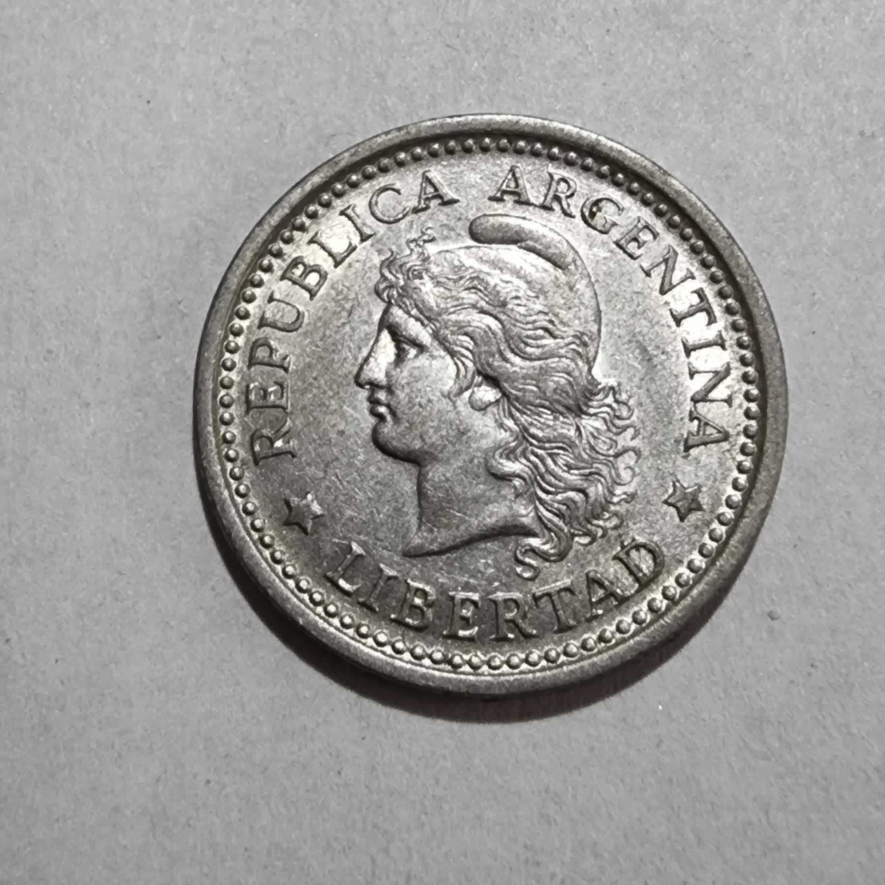 Anverso de 1 Peso, 1957