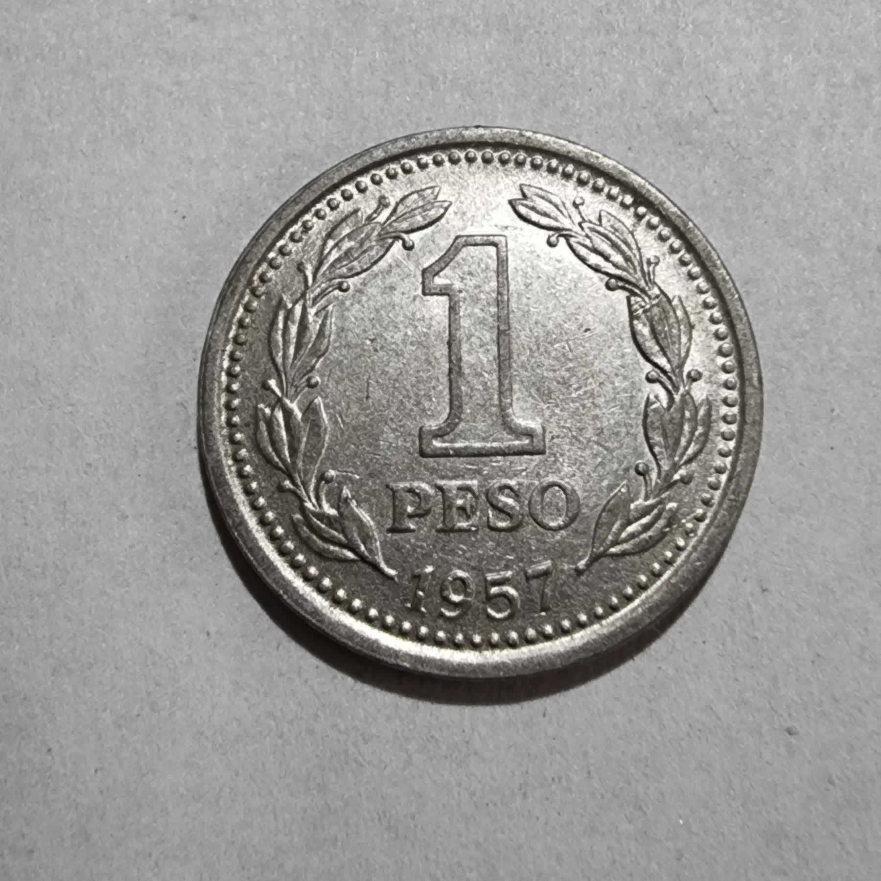 Reverso de 1 Peso, 1957