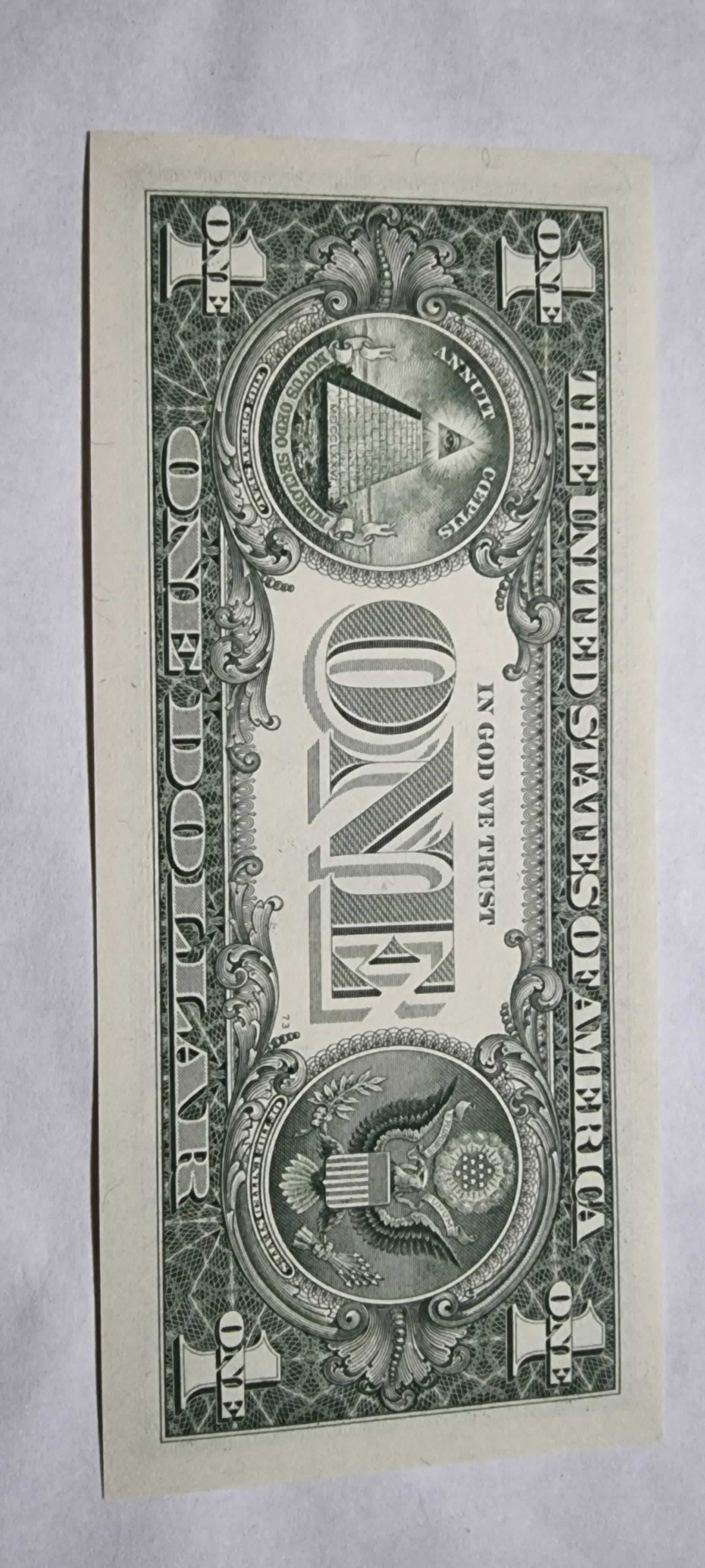Reverso de 1 Dollar, 2013, Estados Unidos