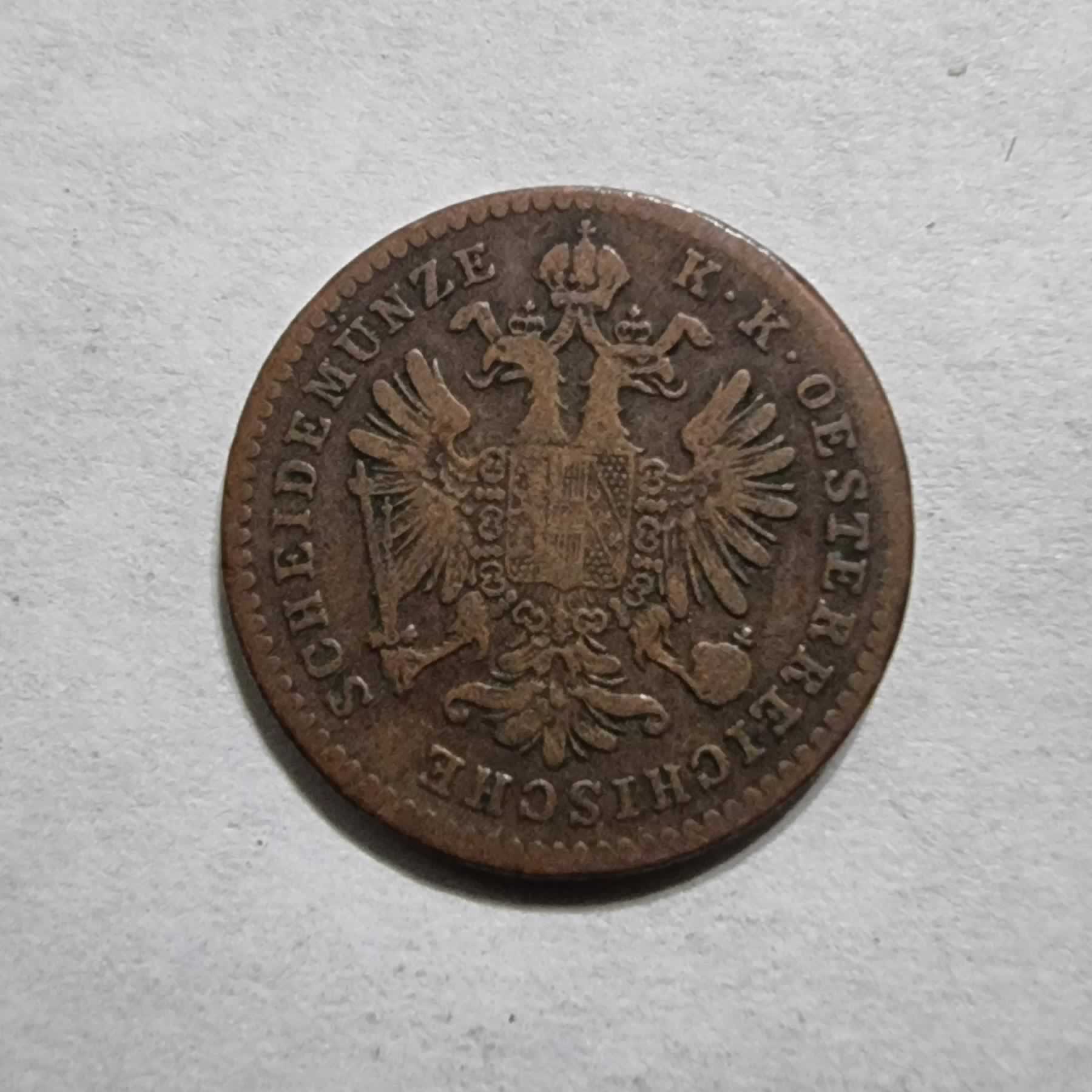 Anverso de 1 Kreuzer, 1859 A