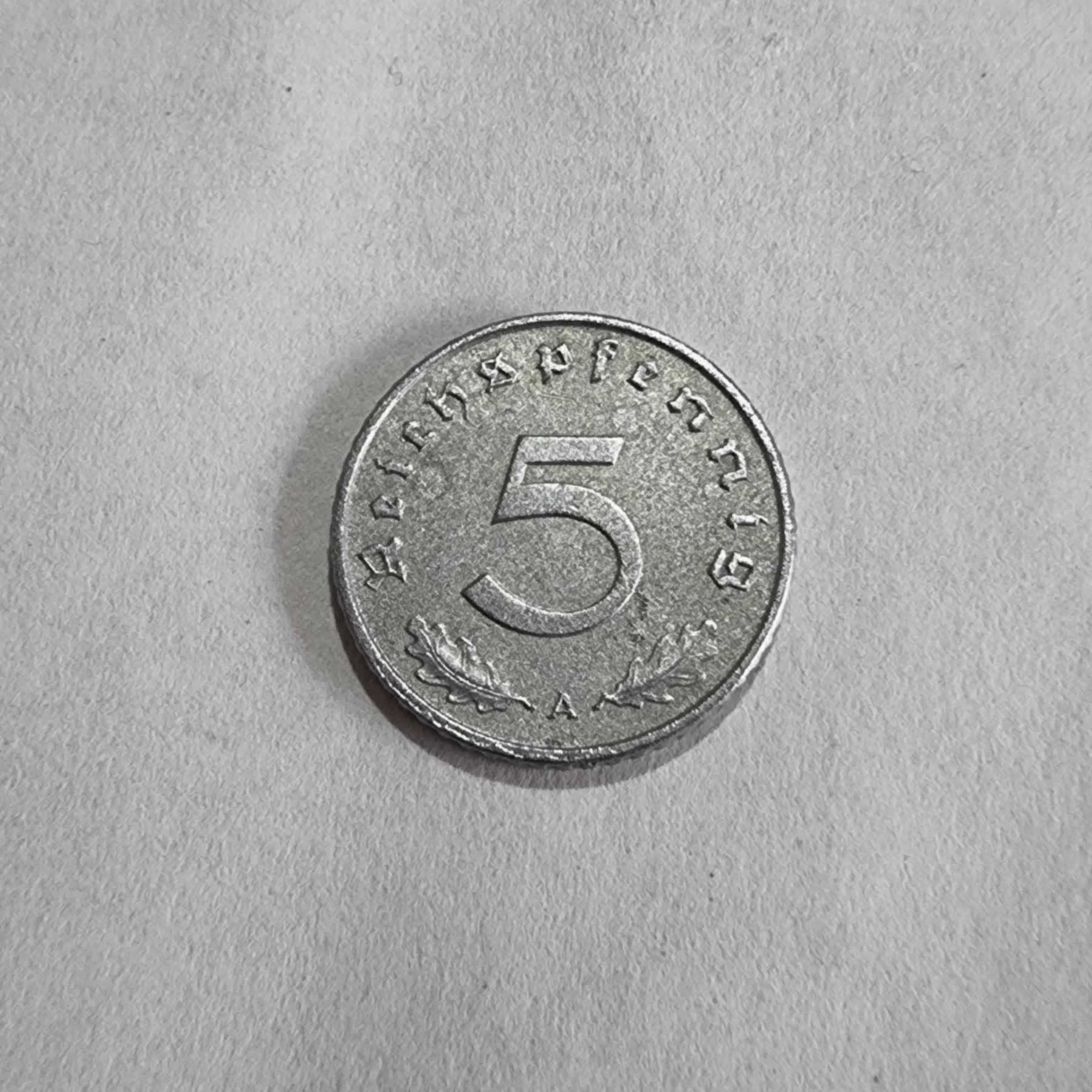 Reverso de 5 Reichspfennig, 1941 A