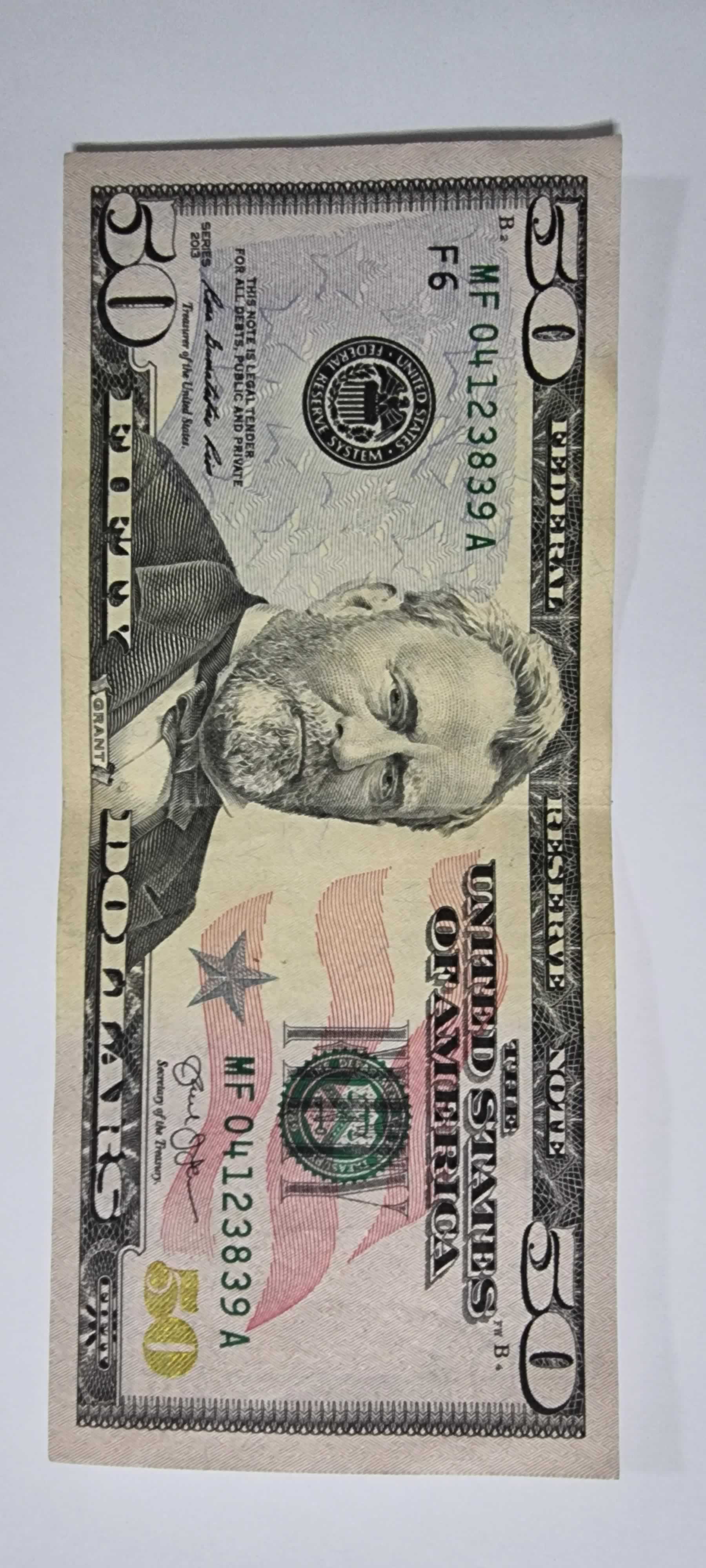 Anverso de 50 Dollars, 2006, Estados Unidos