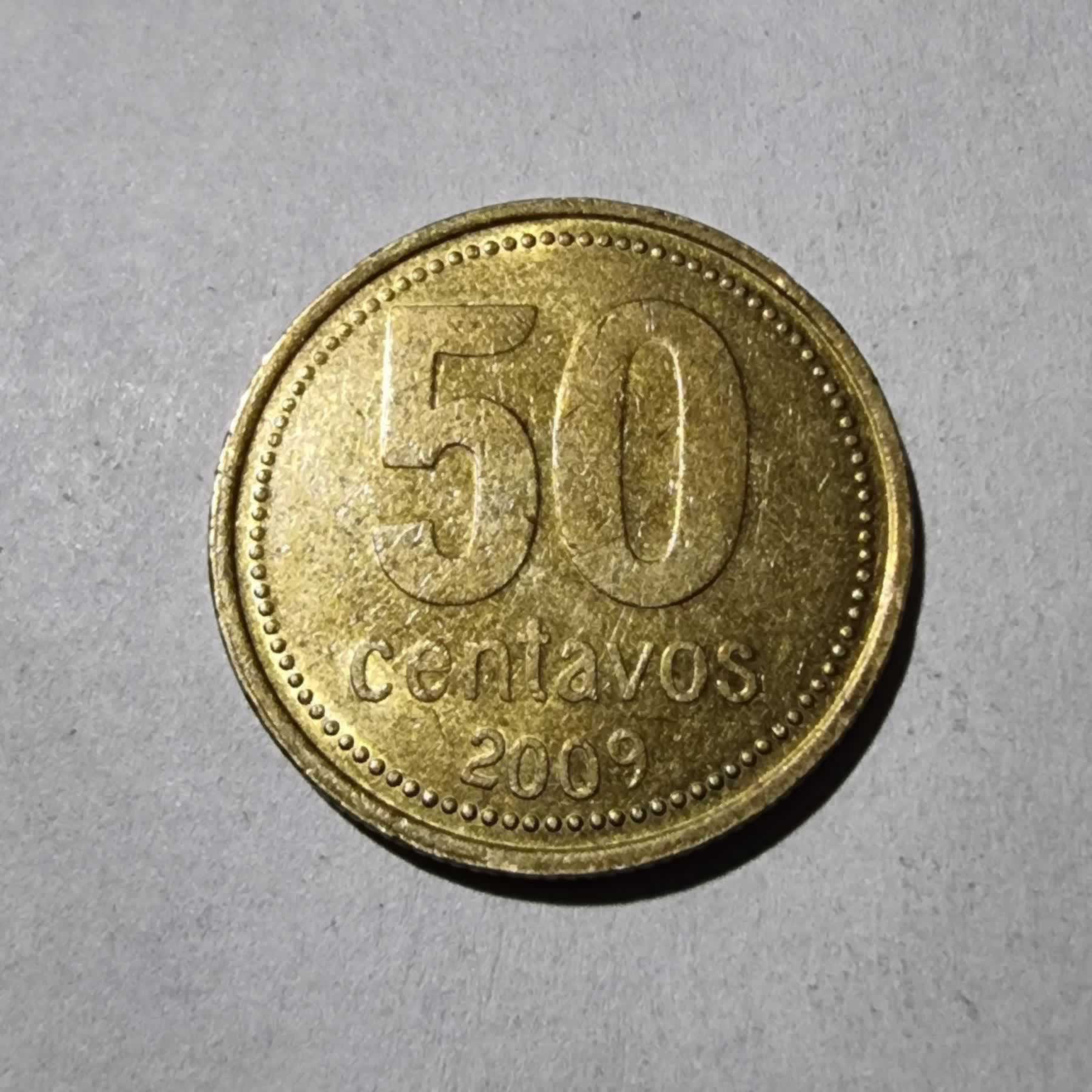 Reverso de 50 centavos, 2009