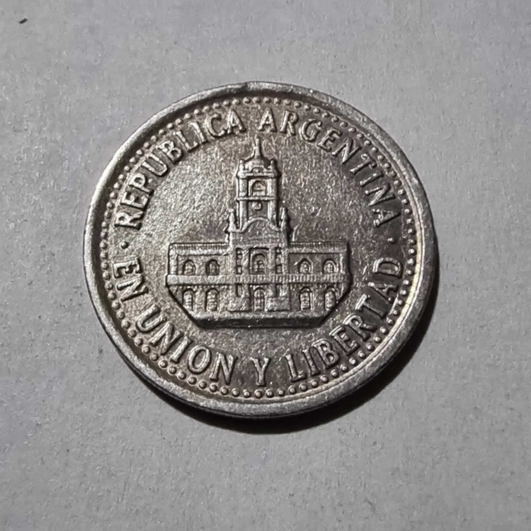 Anverso de 25 centavos, 1994, Argentina