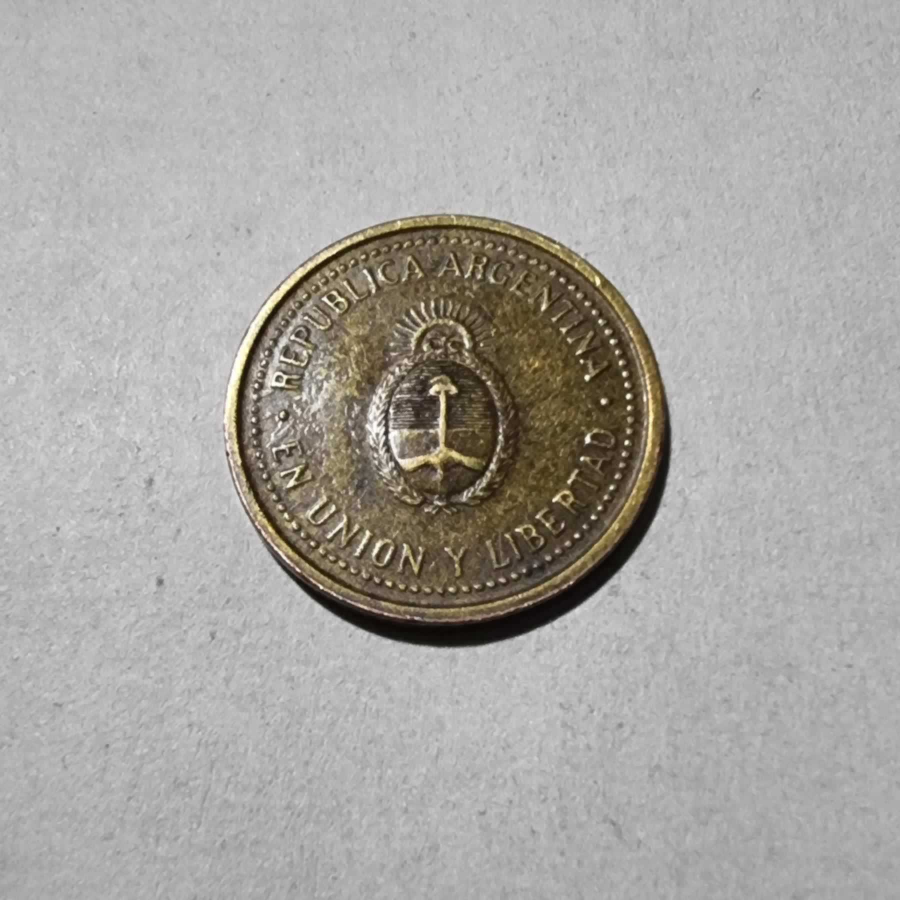 Anverso de 10 centavos, 2007, Argentina