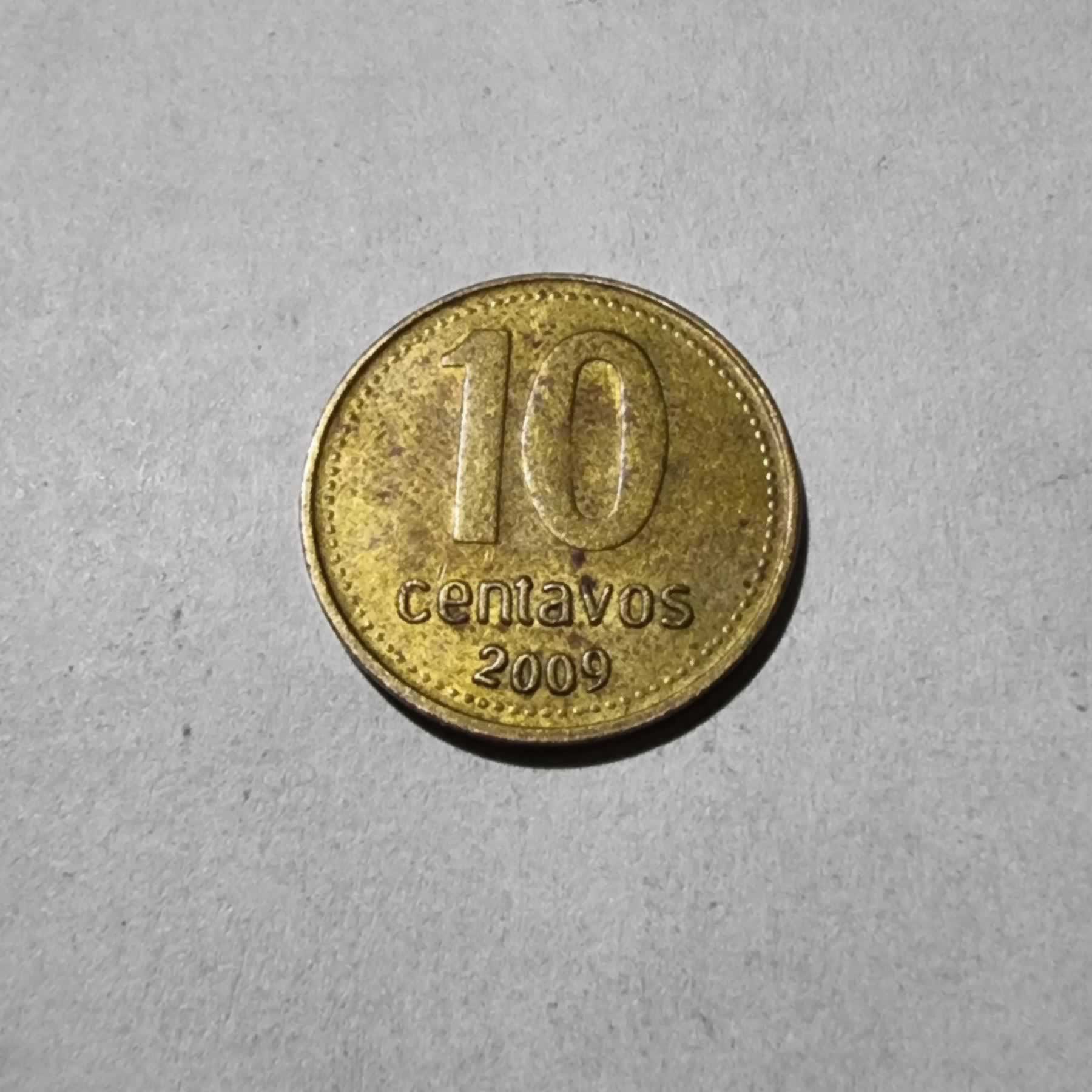 Reverso de 10 centavos, 2009