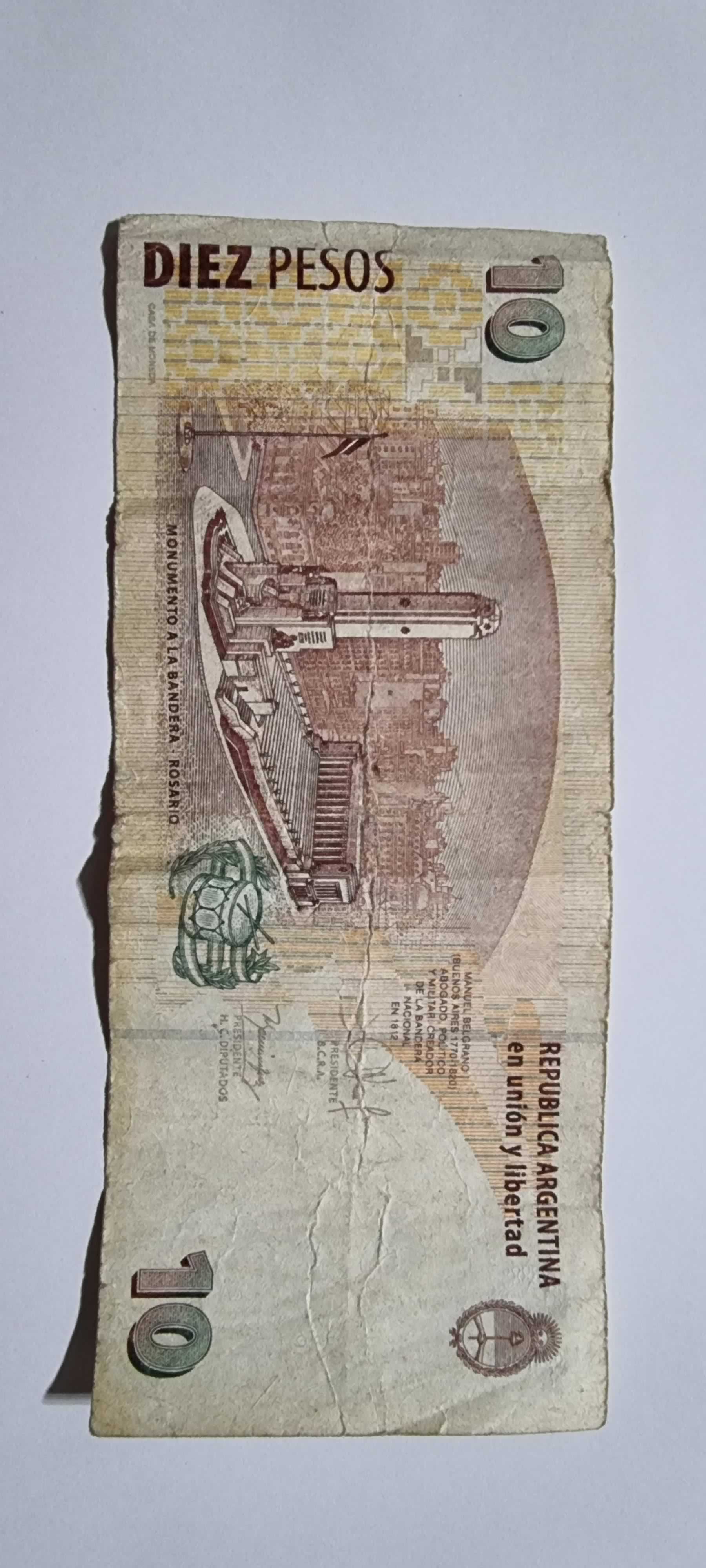 Reverso de 10 Pesos, 2013 / 2014