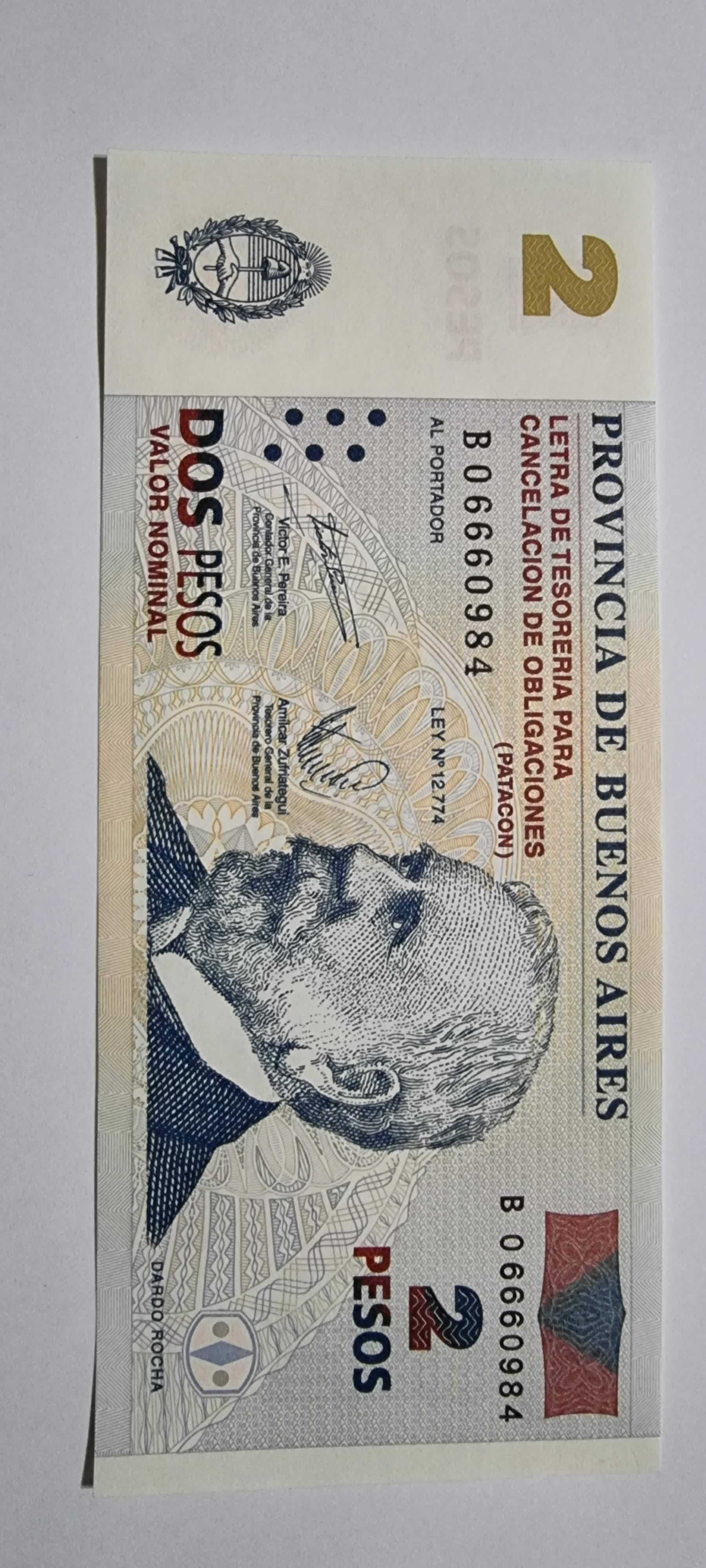 Anverso de 2 pesos, 2001-2002