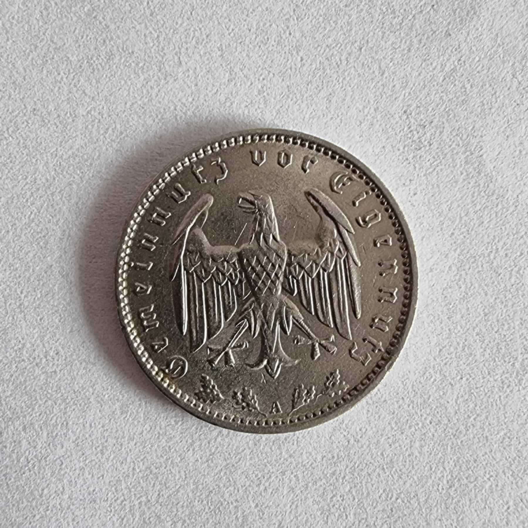 Anverso de 1 Reichsmark, 1935 A