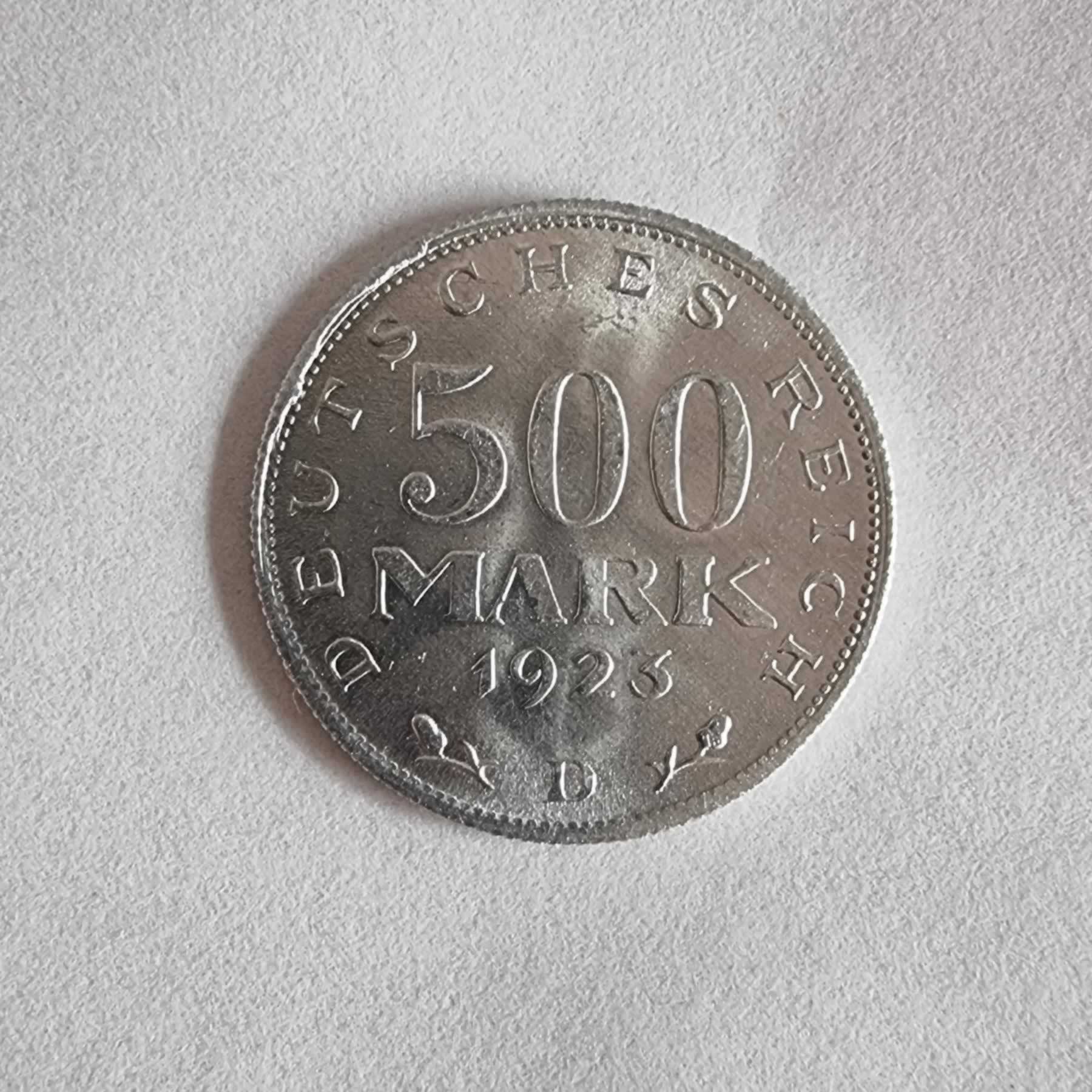 Reverso de 500 mark, 1923 D