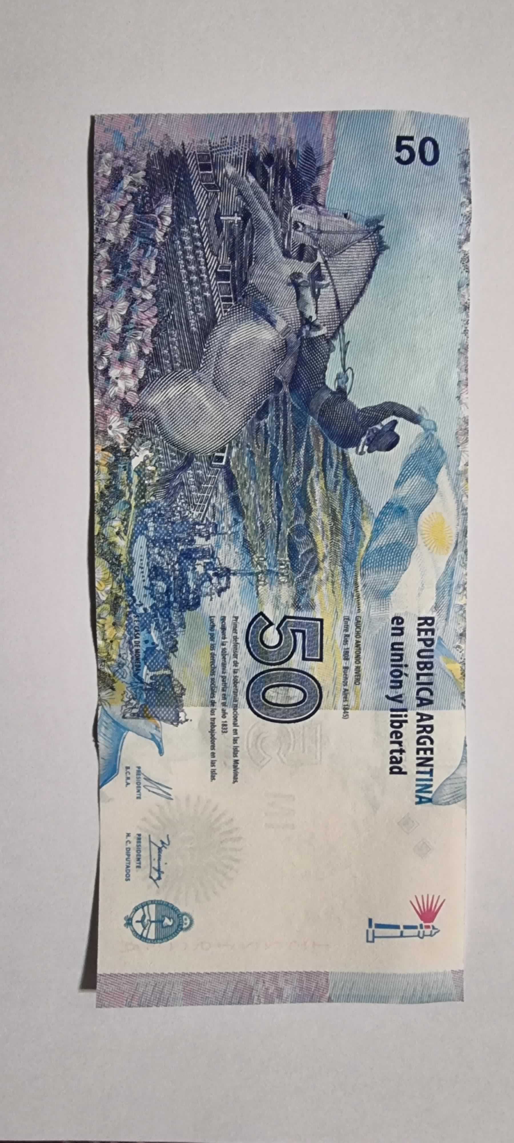 Reverso de 50 pesos, ND (2015)