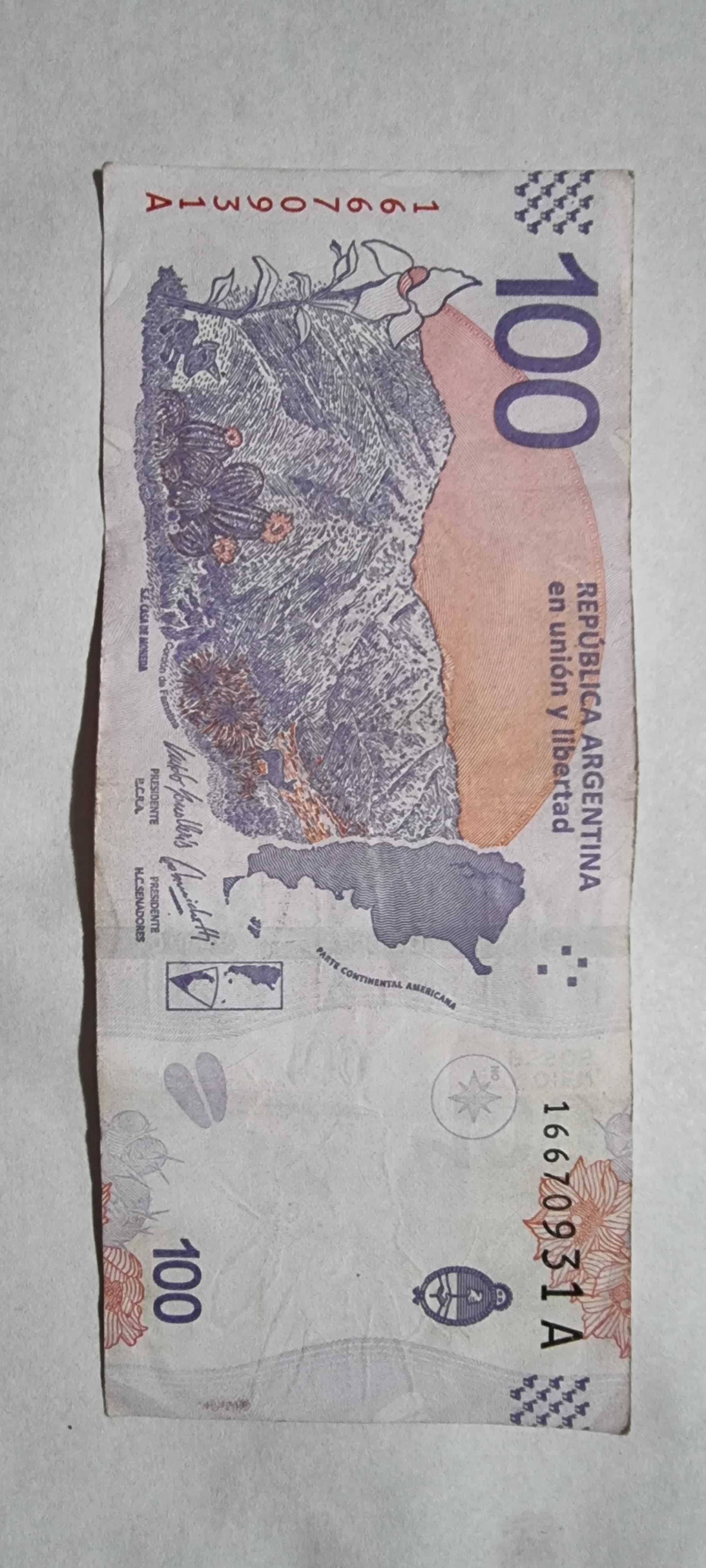 Reverso de 100 Pesos, 2018
