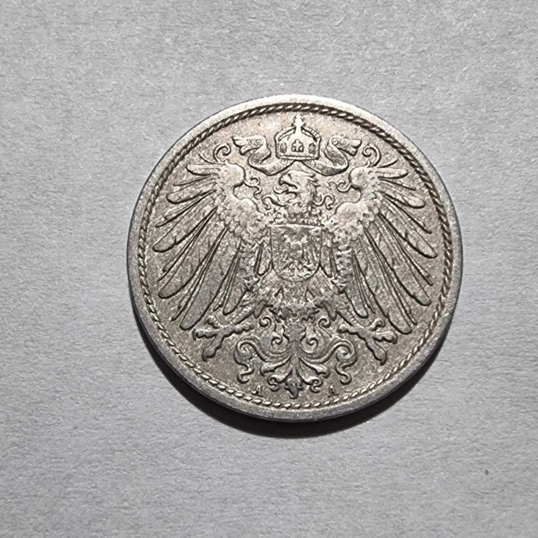 Anverso de 10 Pfennig, 1908 A