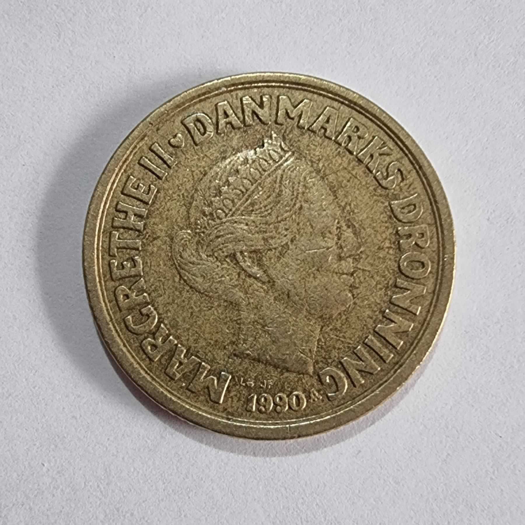 Anverso de 20 Kroner, 1990
