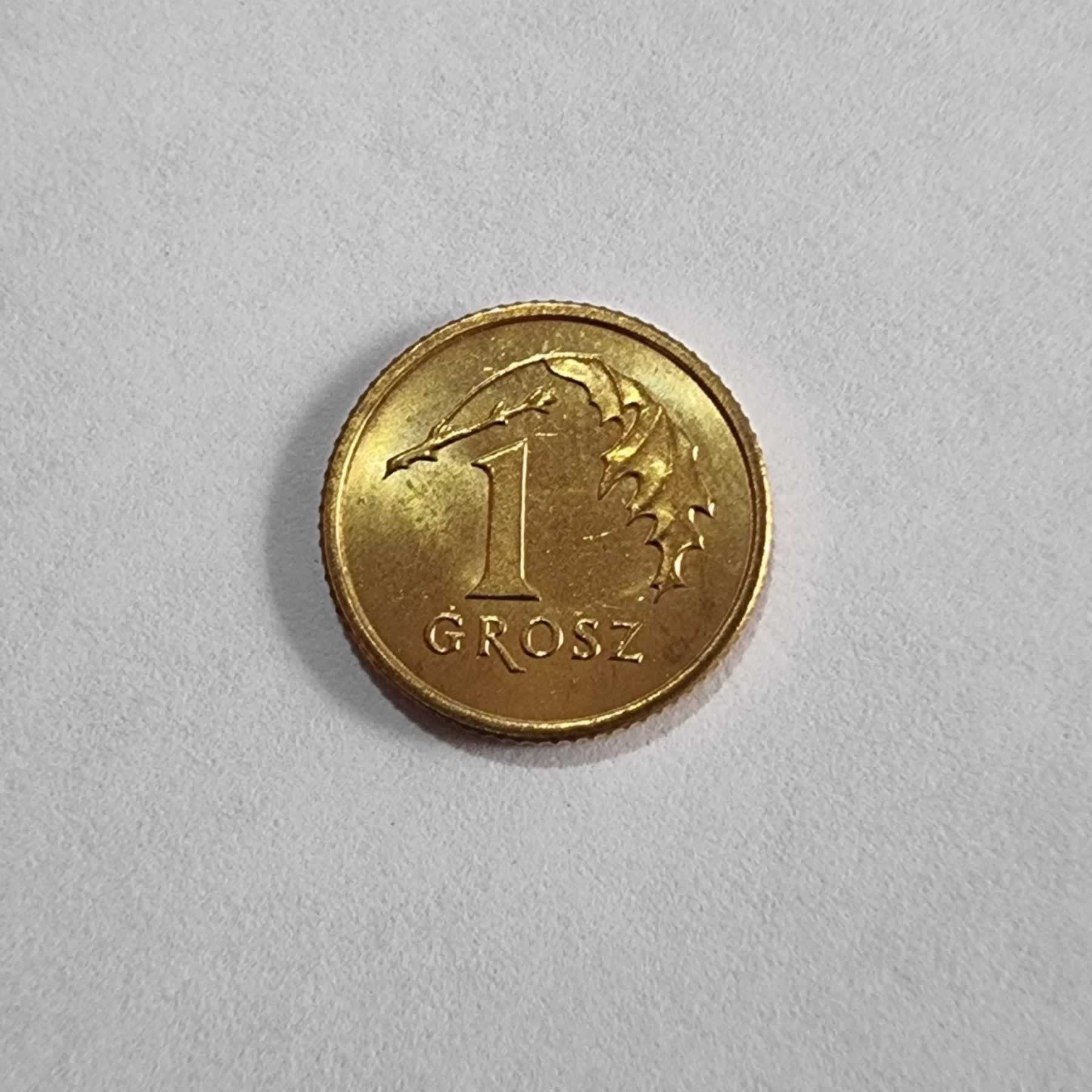 Reverso de 1 Grosz, 2000