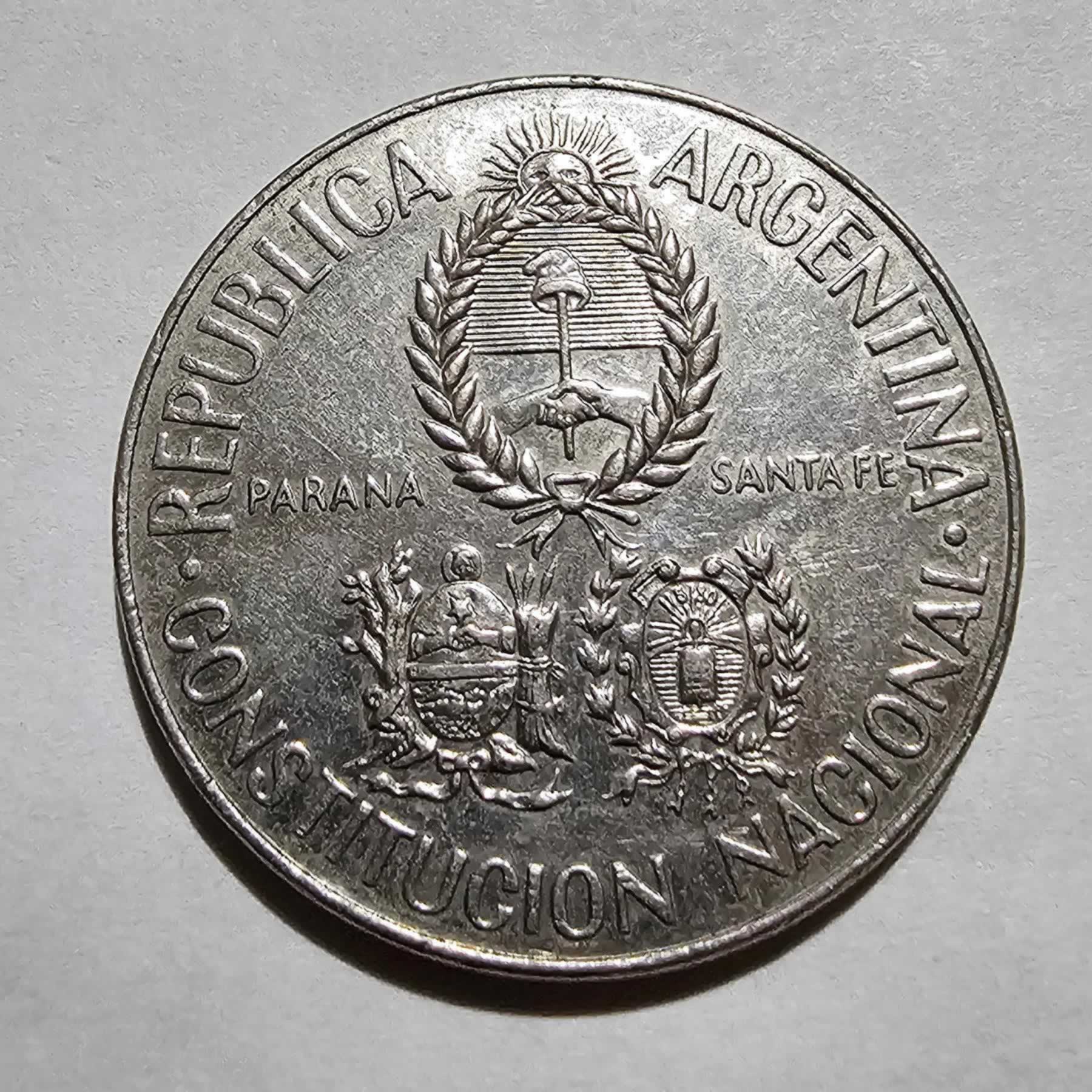 Reverso de 5 Pesos, ND (1994)