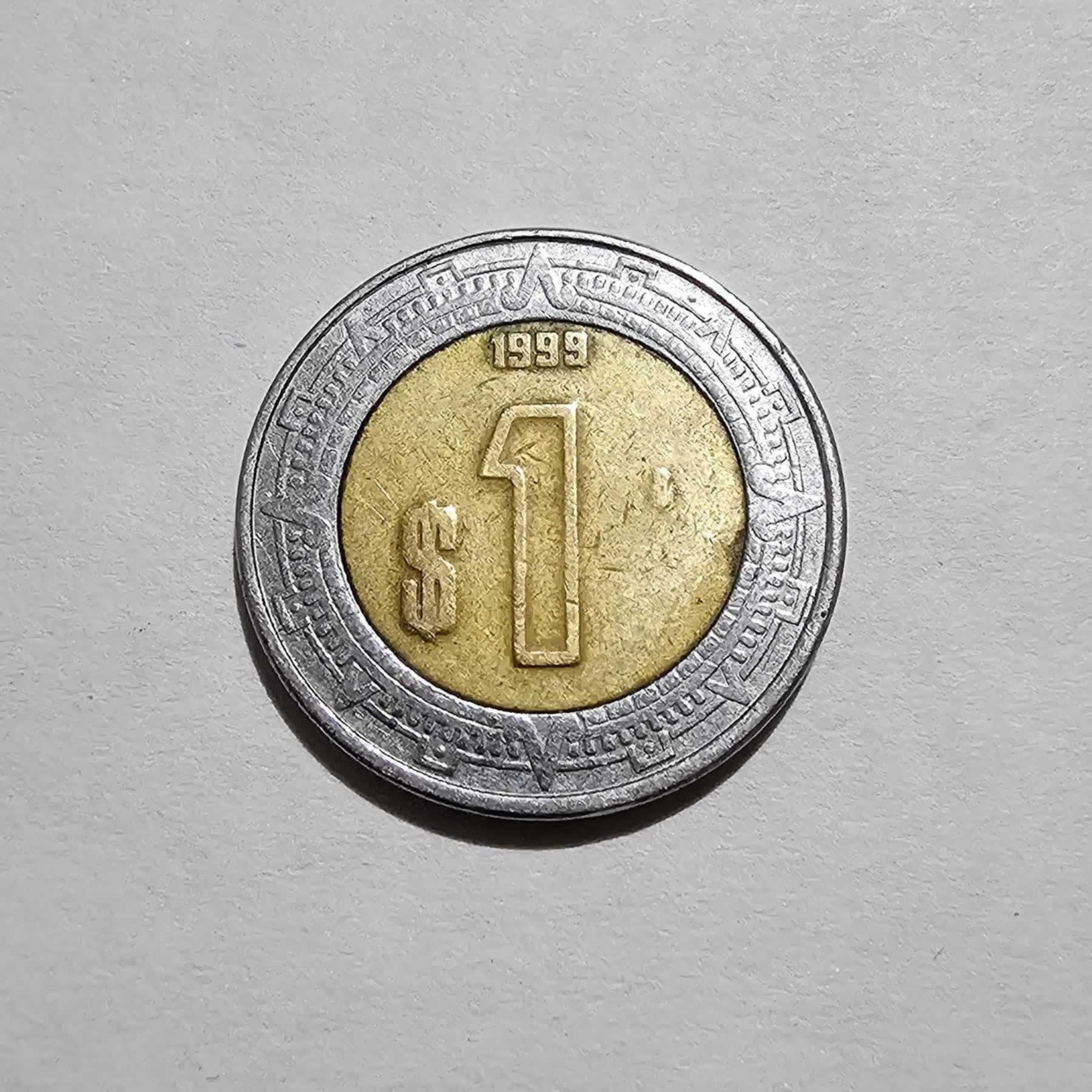 Reverso de 1 Peso, 1999 Mo