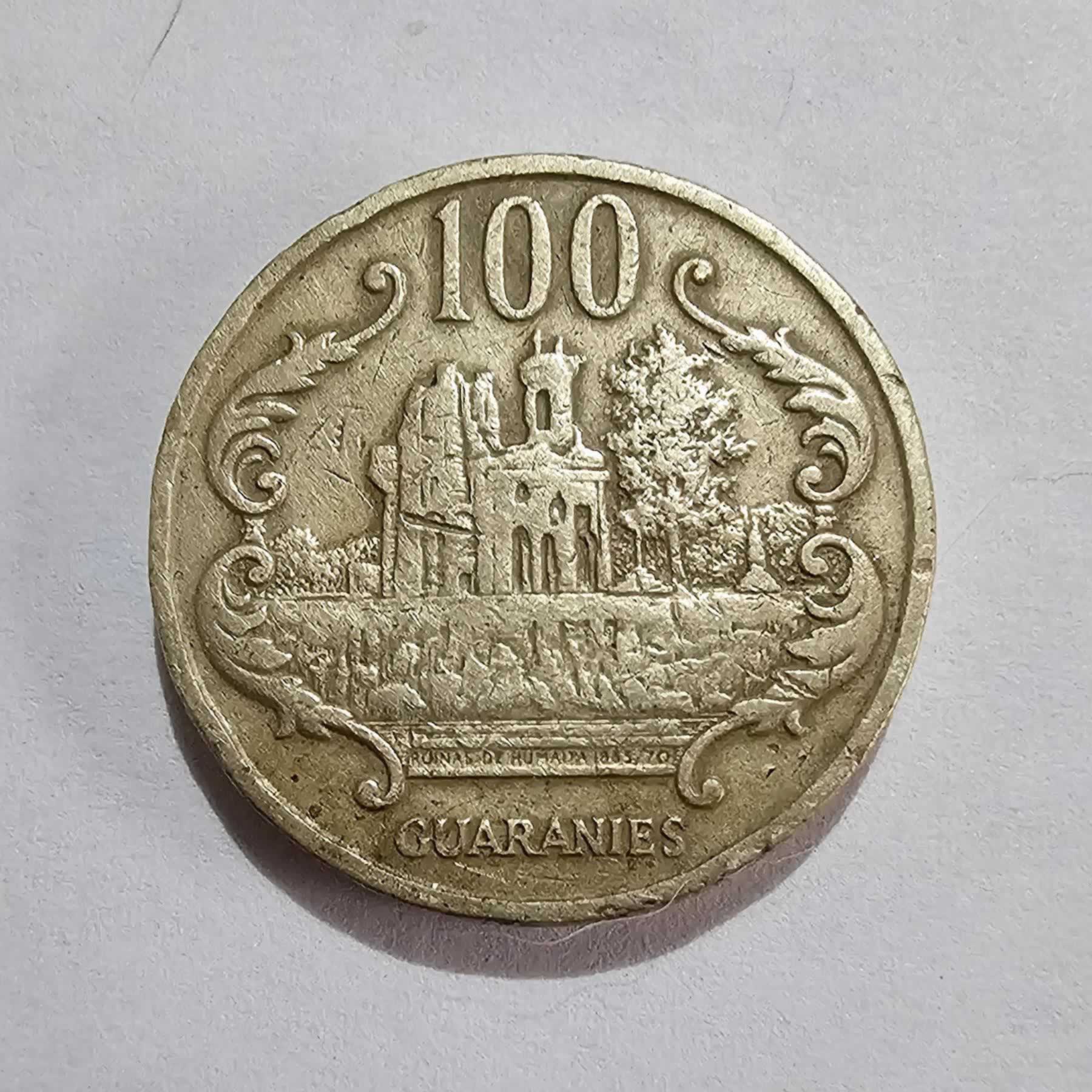 Reverso de 100 Guaranies, 1990