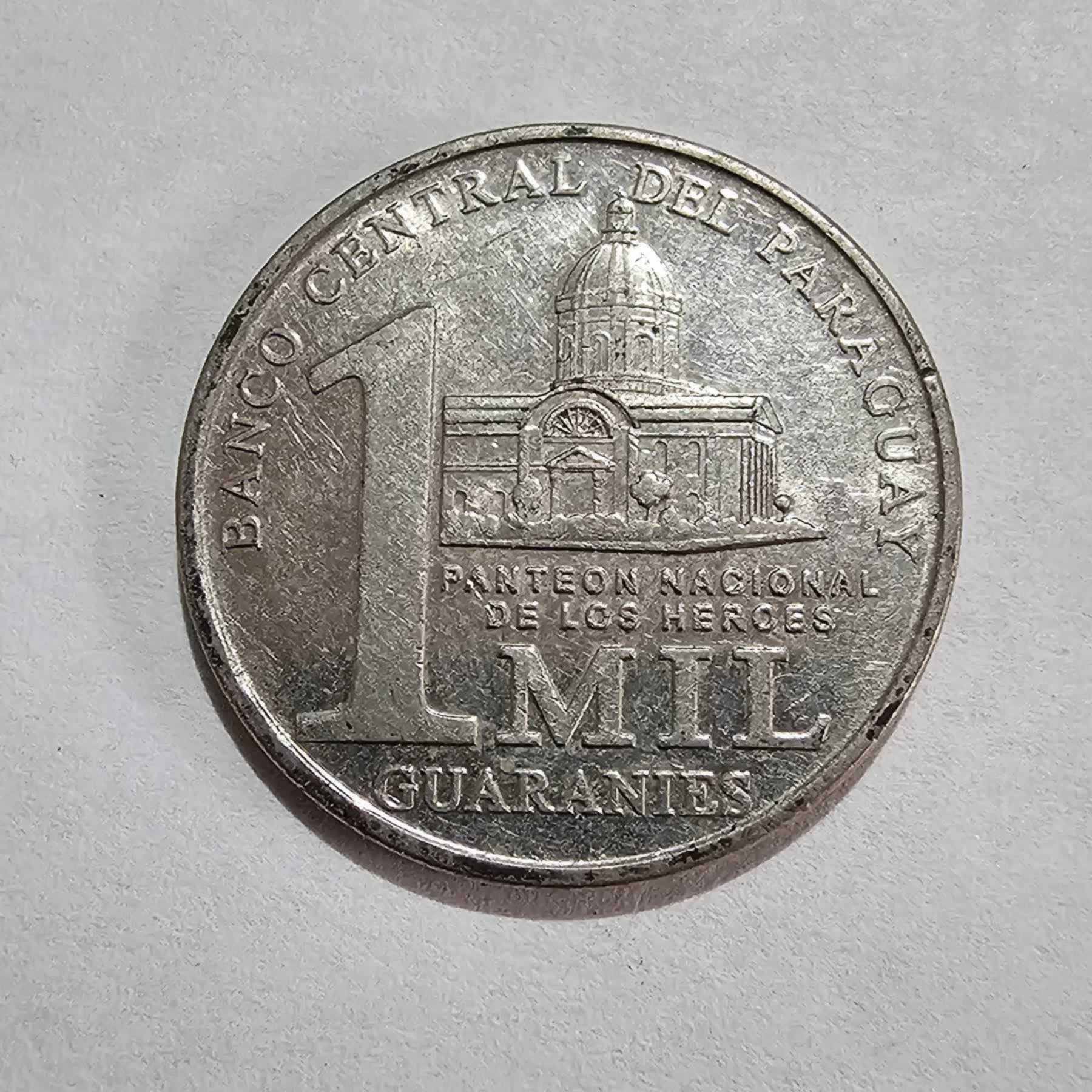 Reverso de 1000 Guaranies, 2008, Paraguay