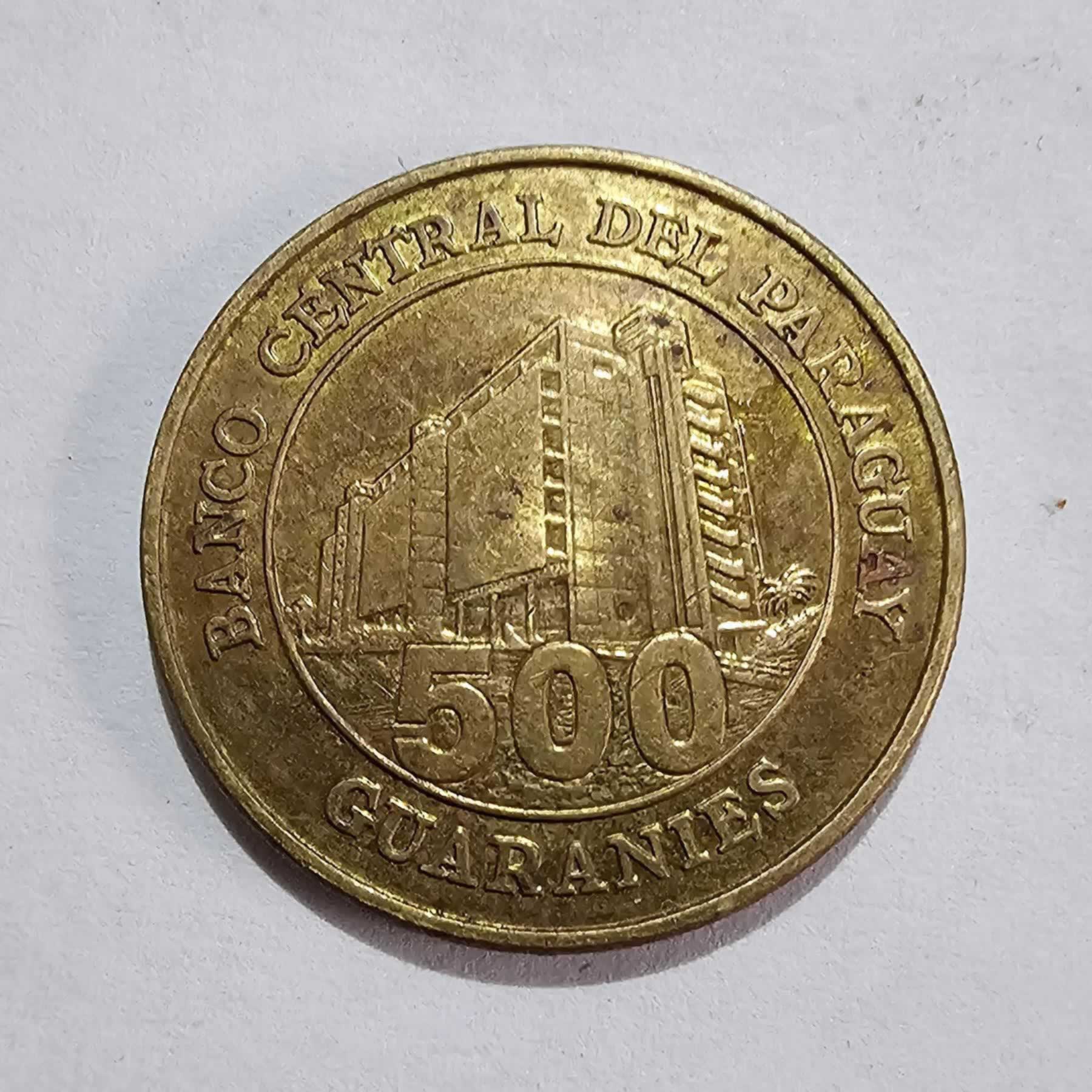 Reverso de 500 Guaranies, 2002