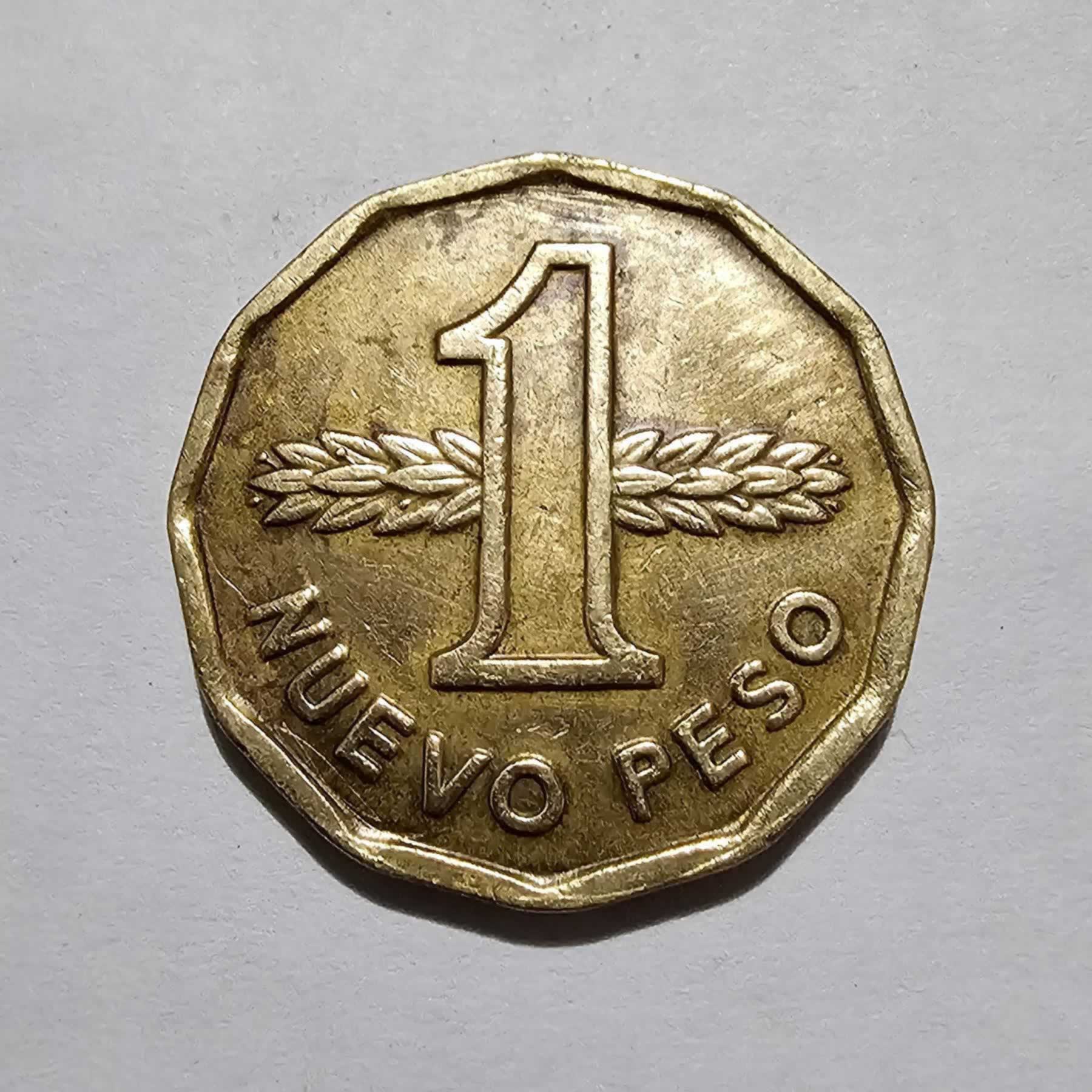 Reverso de 1 Nuevo Peso, 1976 So