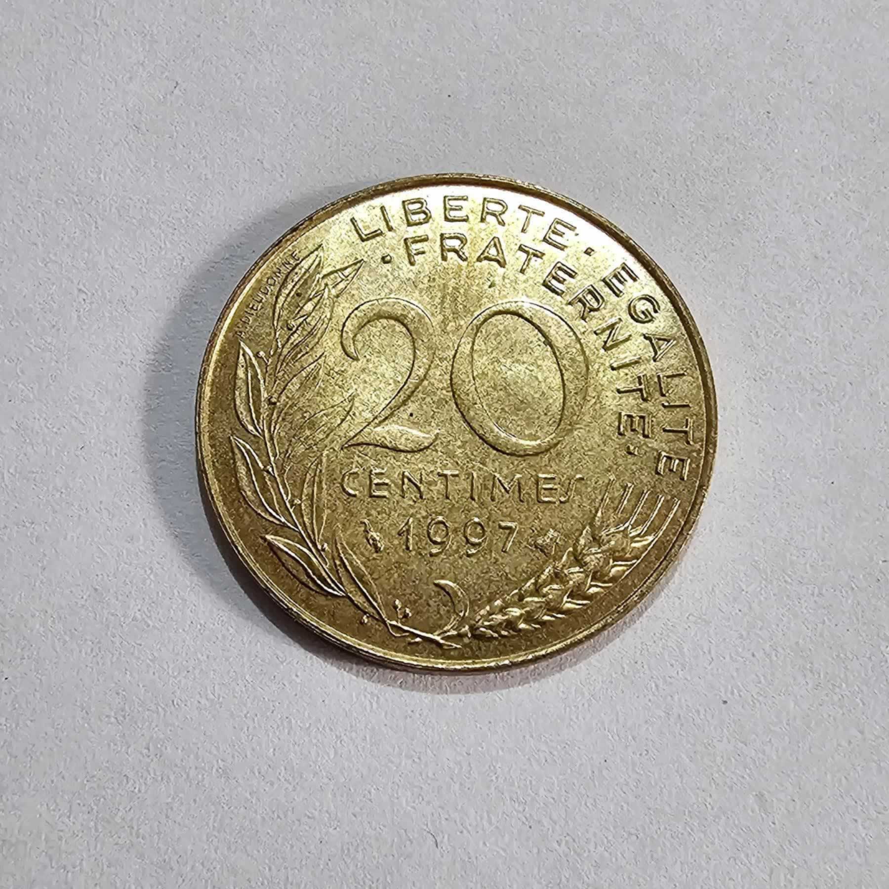 Reverso de 20 Centimos, 1997