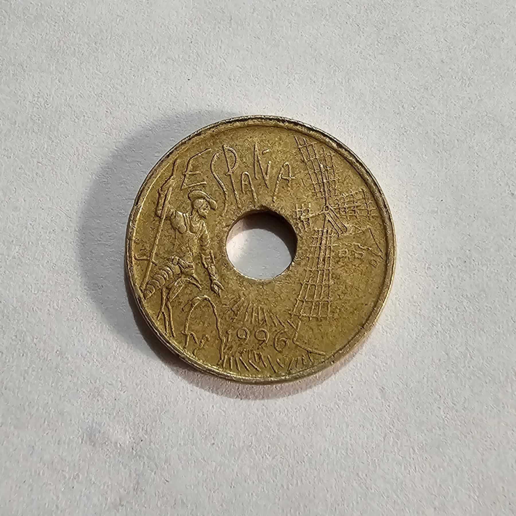 Anverso de 25 Pesetas, 1996