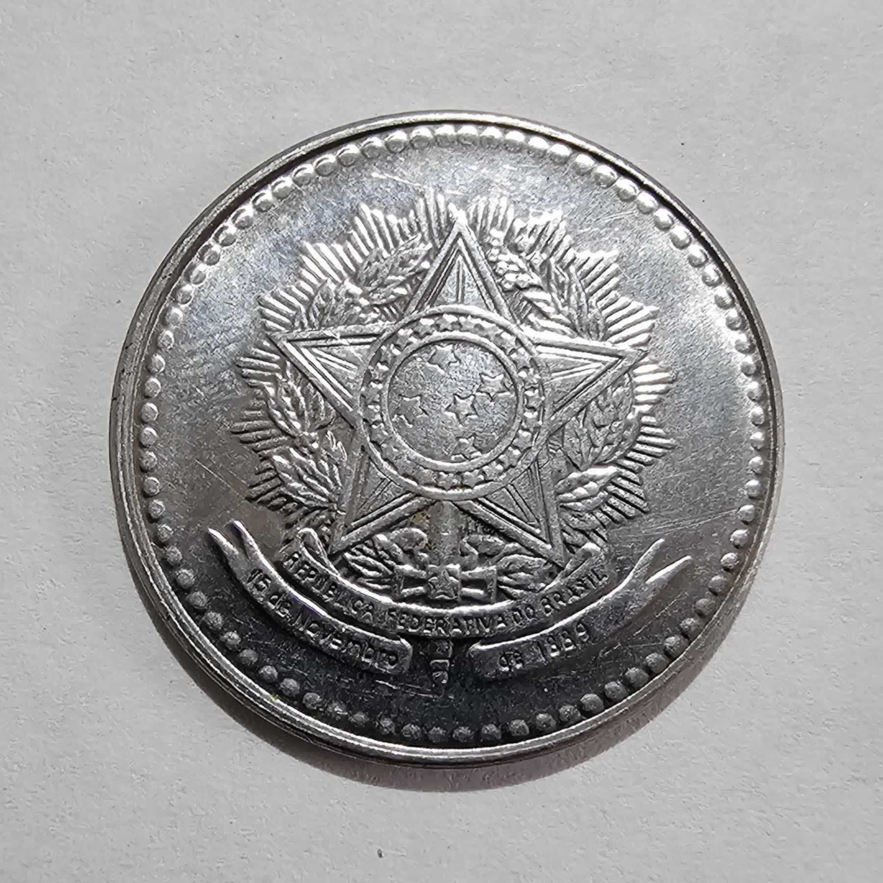 Anverso de 10 Cruzados, 1988