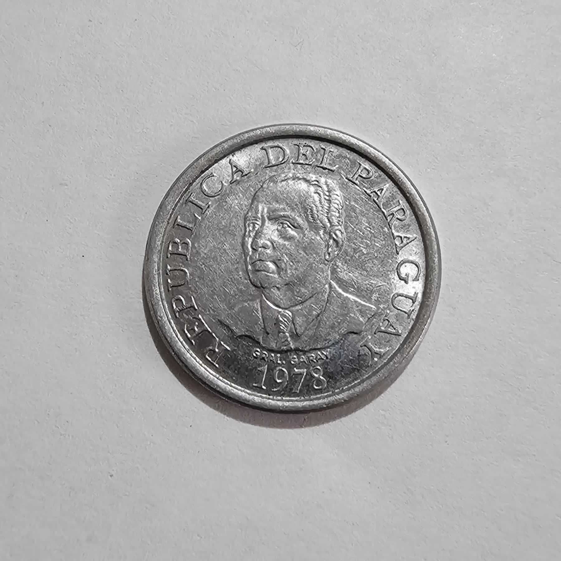 Anverso de 10 Guaranies, 1978