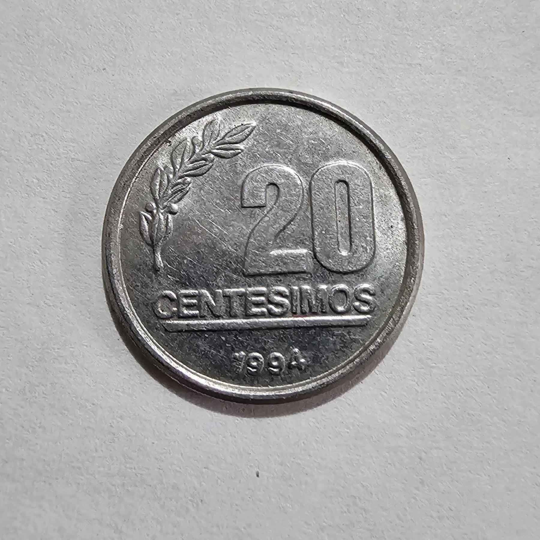 Reverso de 20 Centesimos, 1994