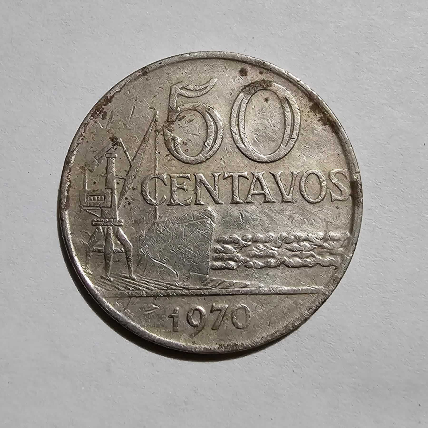 Reverso de 50 Centavos, 1970