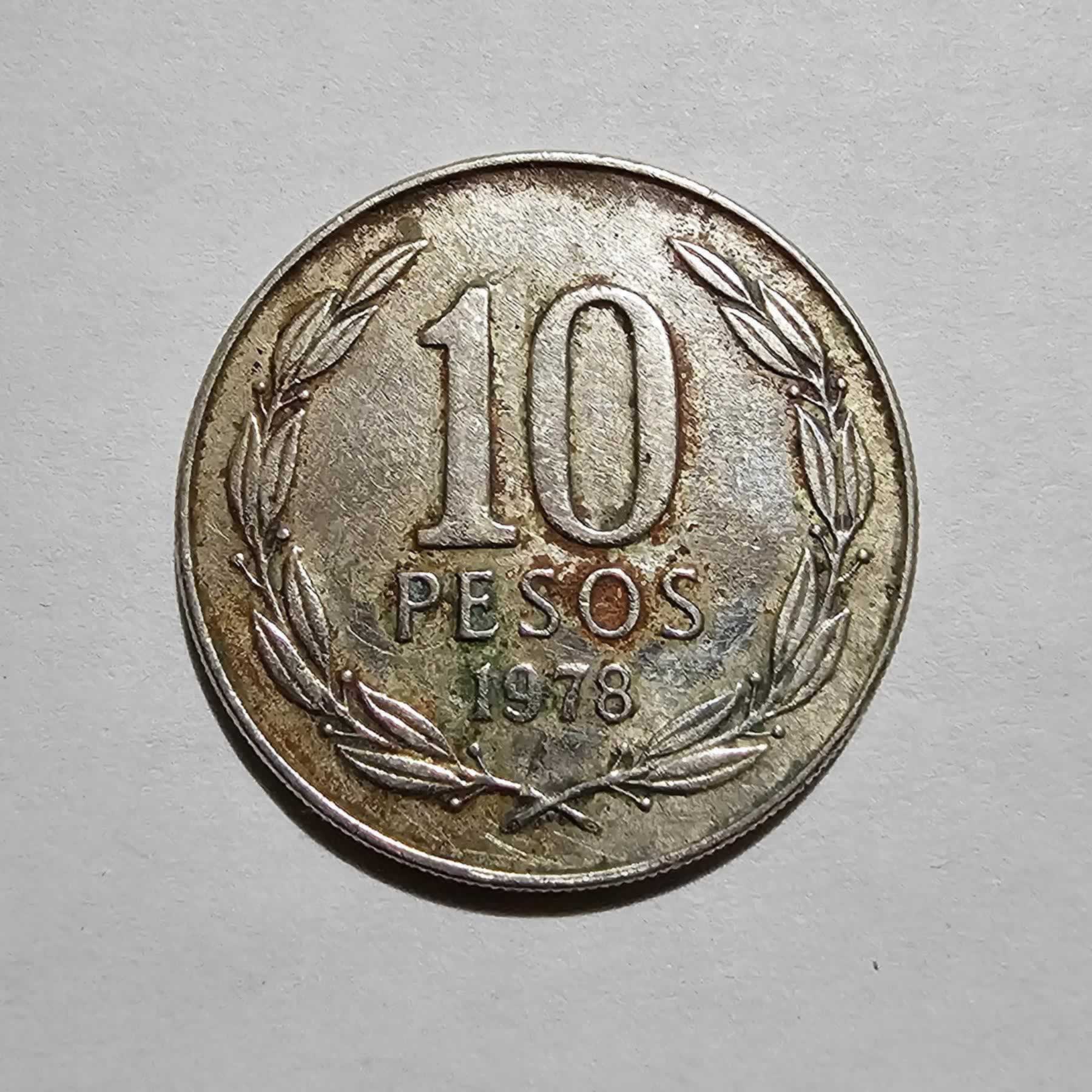 Reverso de 10 Pesos, 1978
