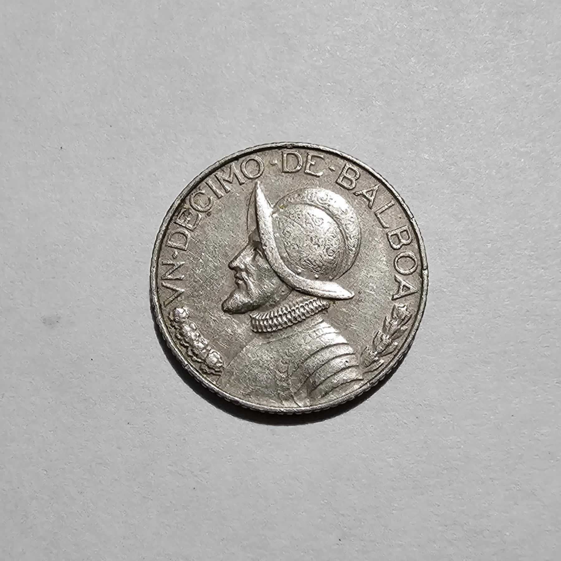 Anverso de 1/10 Balboa, 1996