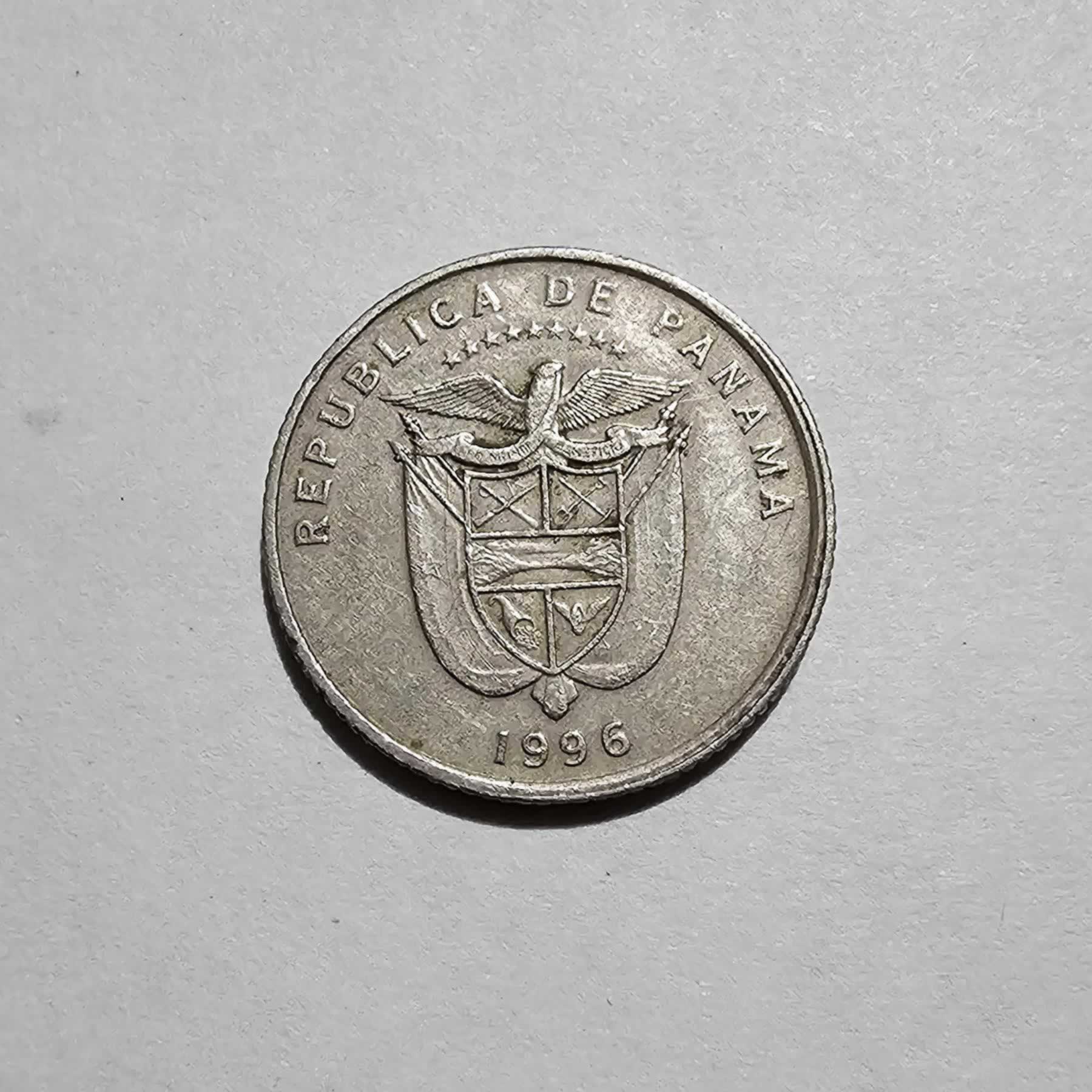Reverso de 1/10 Balboa, 1996