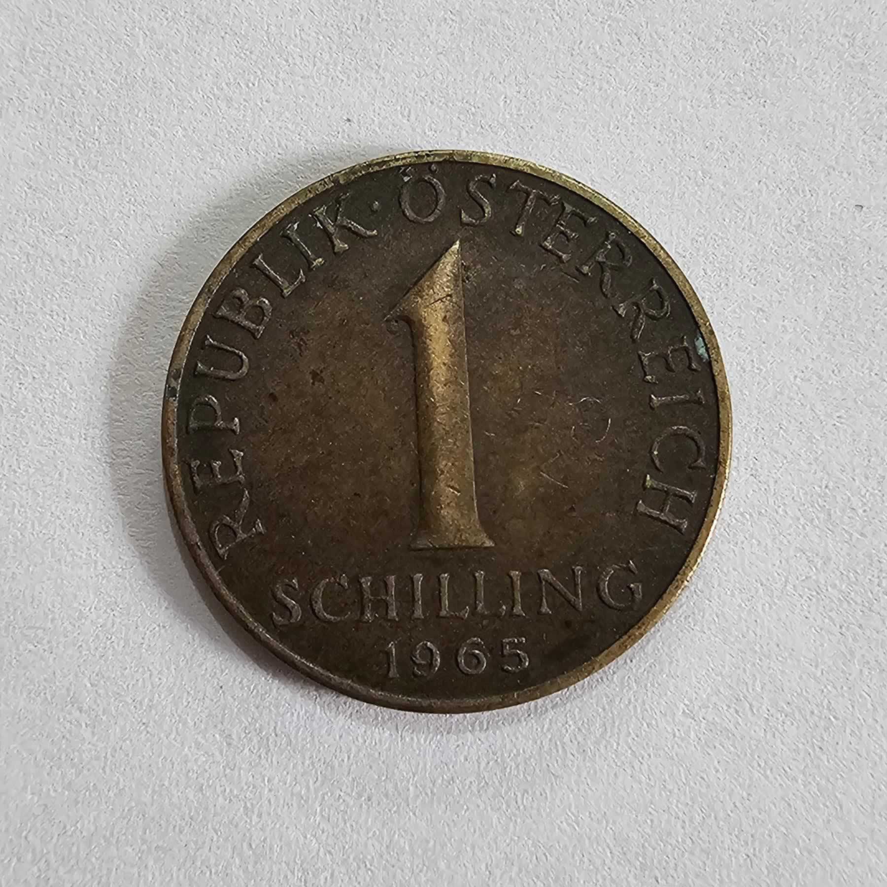 Reverso de 1 Schilling, 1965