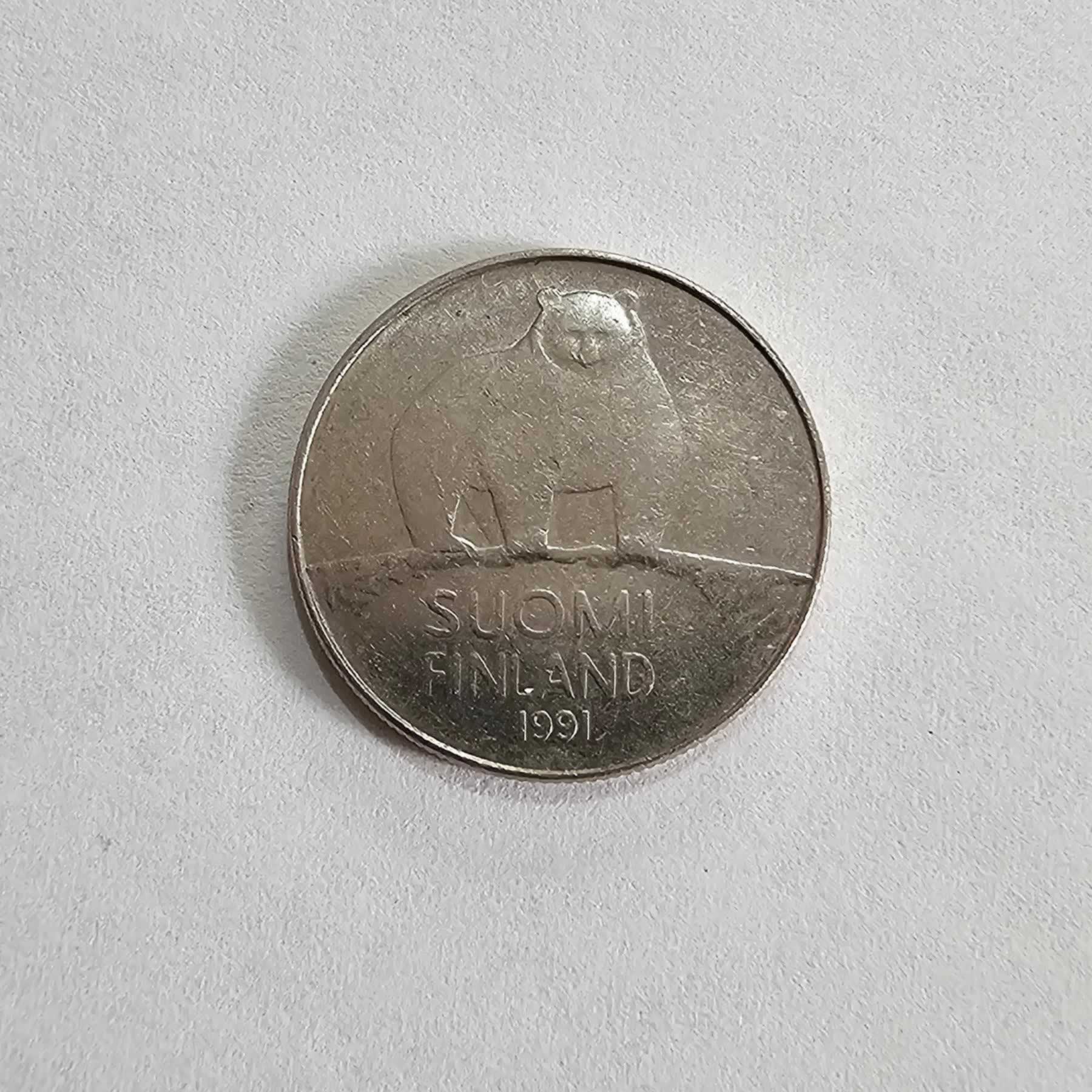 Anverso de 50 Pennia, 1991