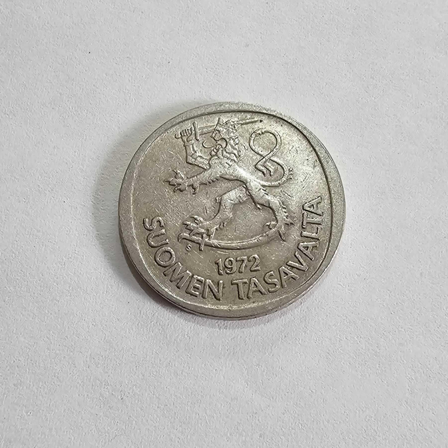 Anverso de 1 Markka, 1972 S