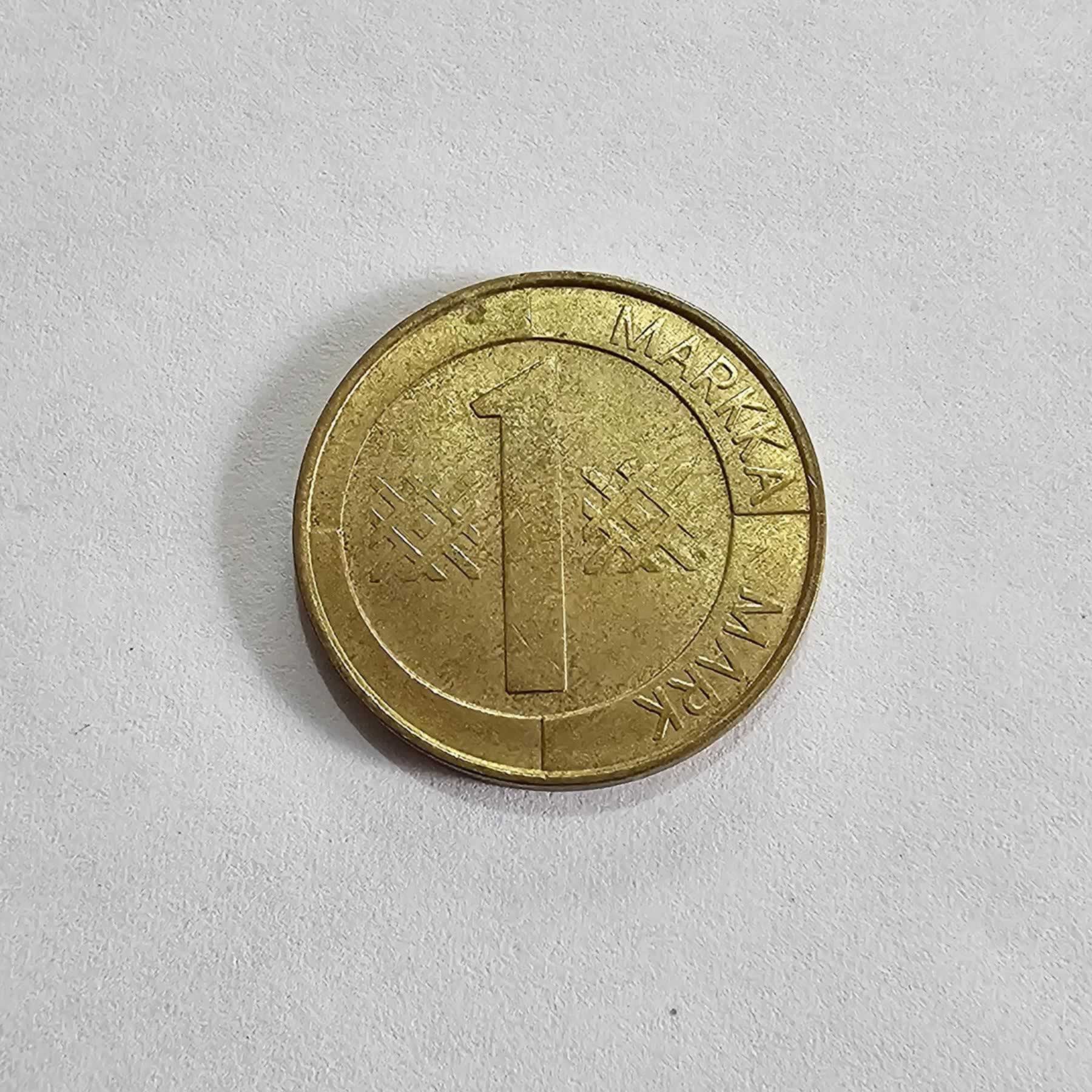 Reverso de 1 Markka, 1993 M