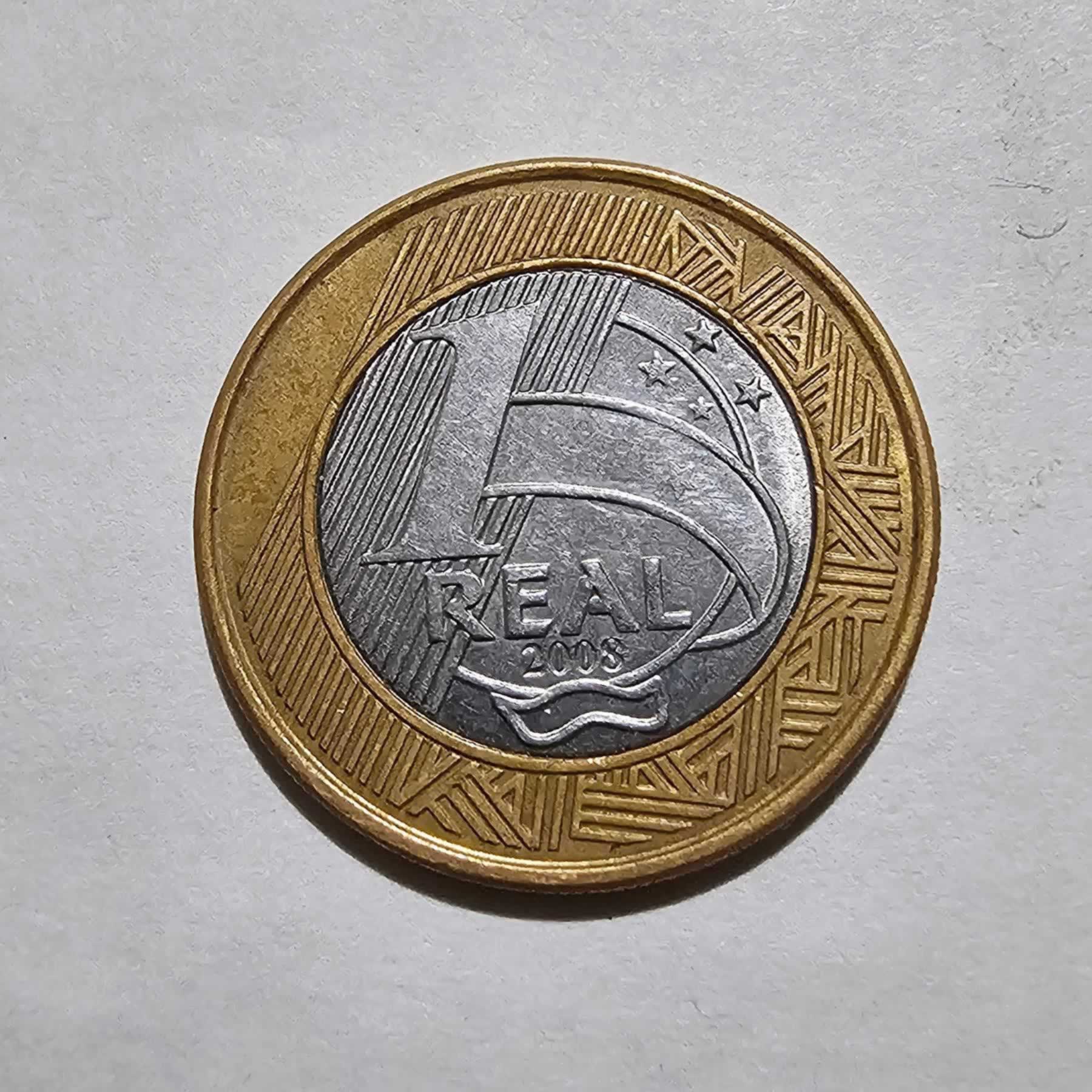 Reverso de 1 Real, 2008