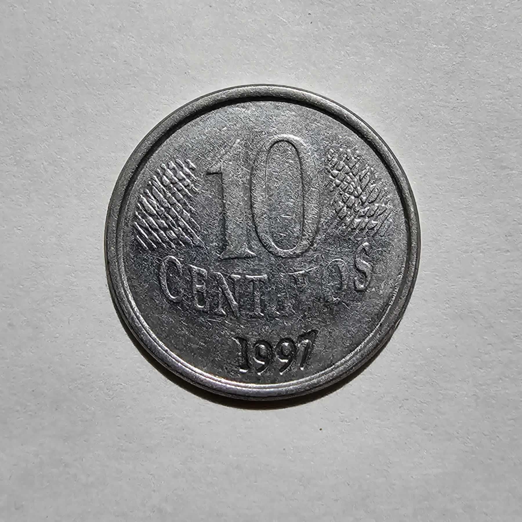 Reverso de 10 Centavos, 1997